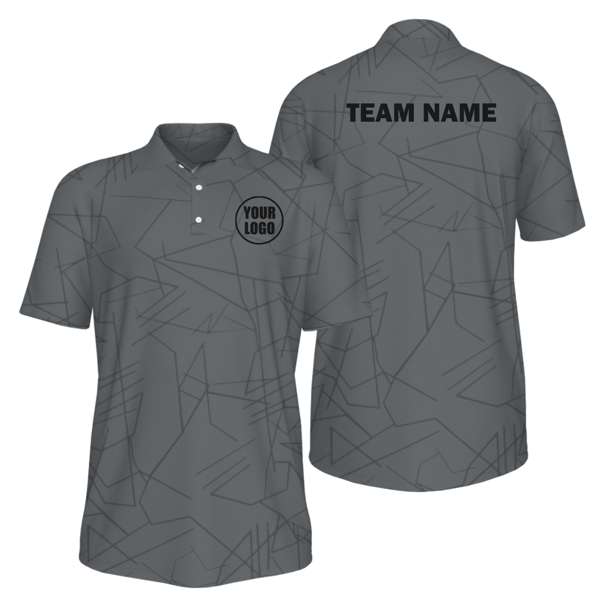 Picklewin Simple Abstract Custom UV Protection Polo Shirt For Men