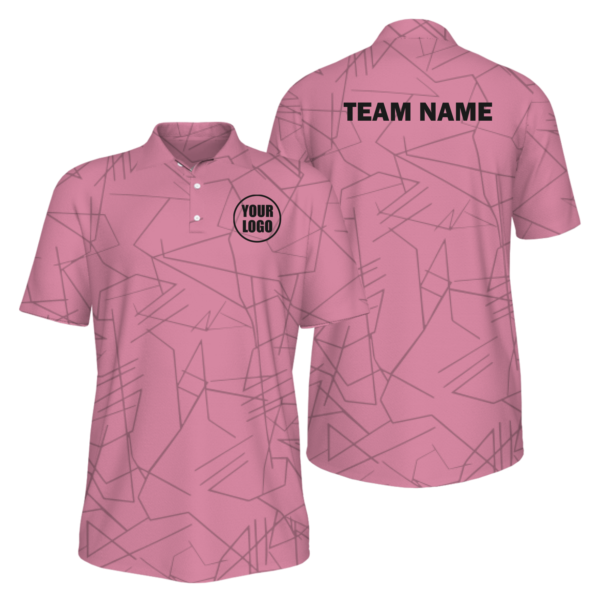 Picklewin Simple Abstract Custom UV Protection Polo Shirt For Men