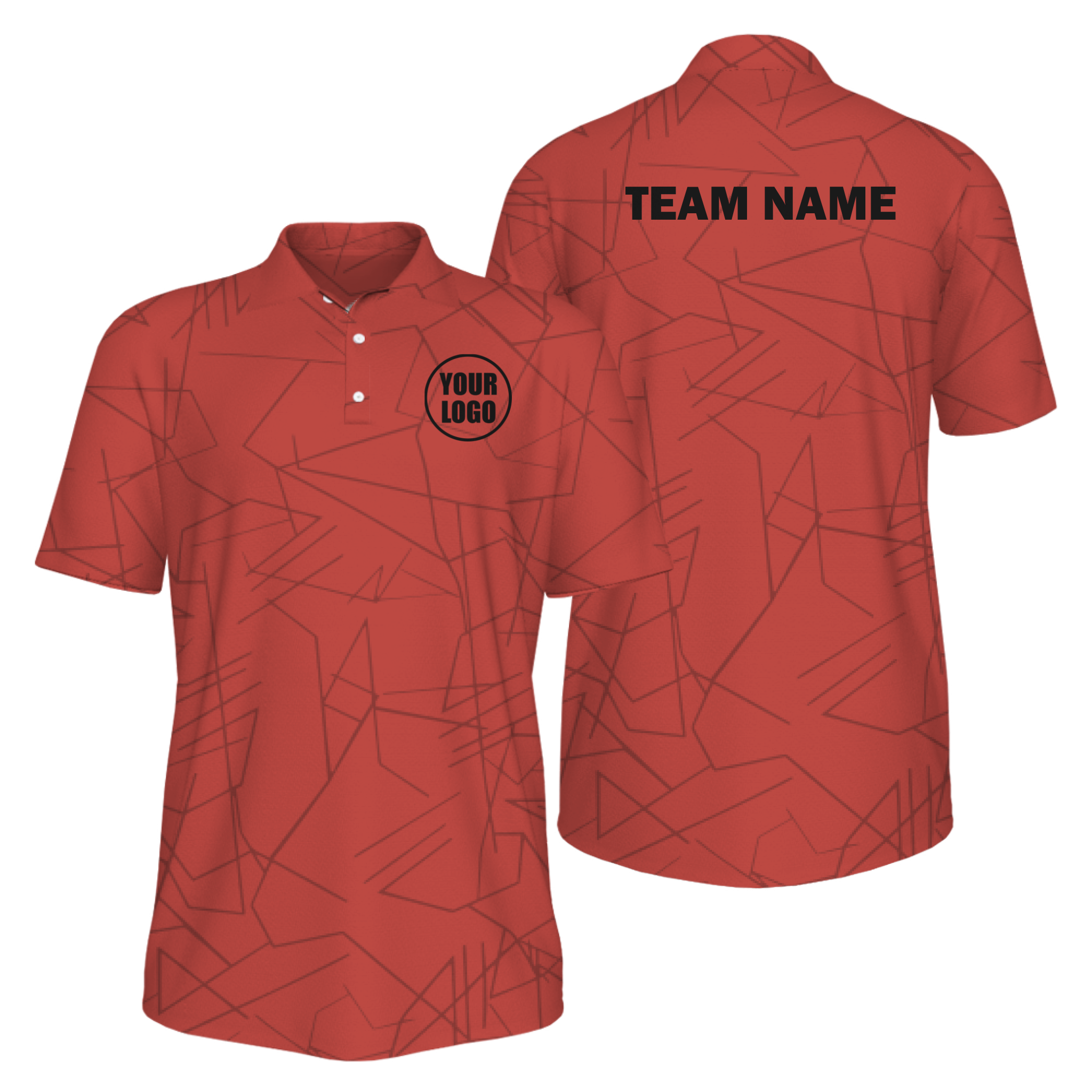 Picklewin Simple Abstract Custom UV Protection Polo Shirt For Men