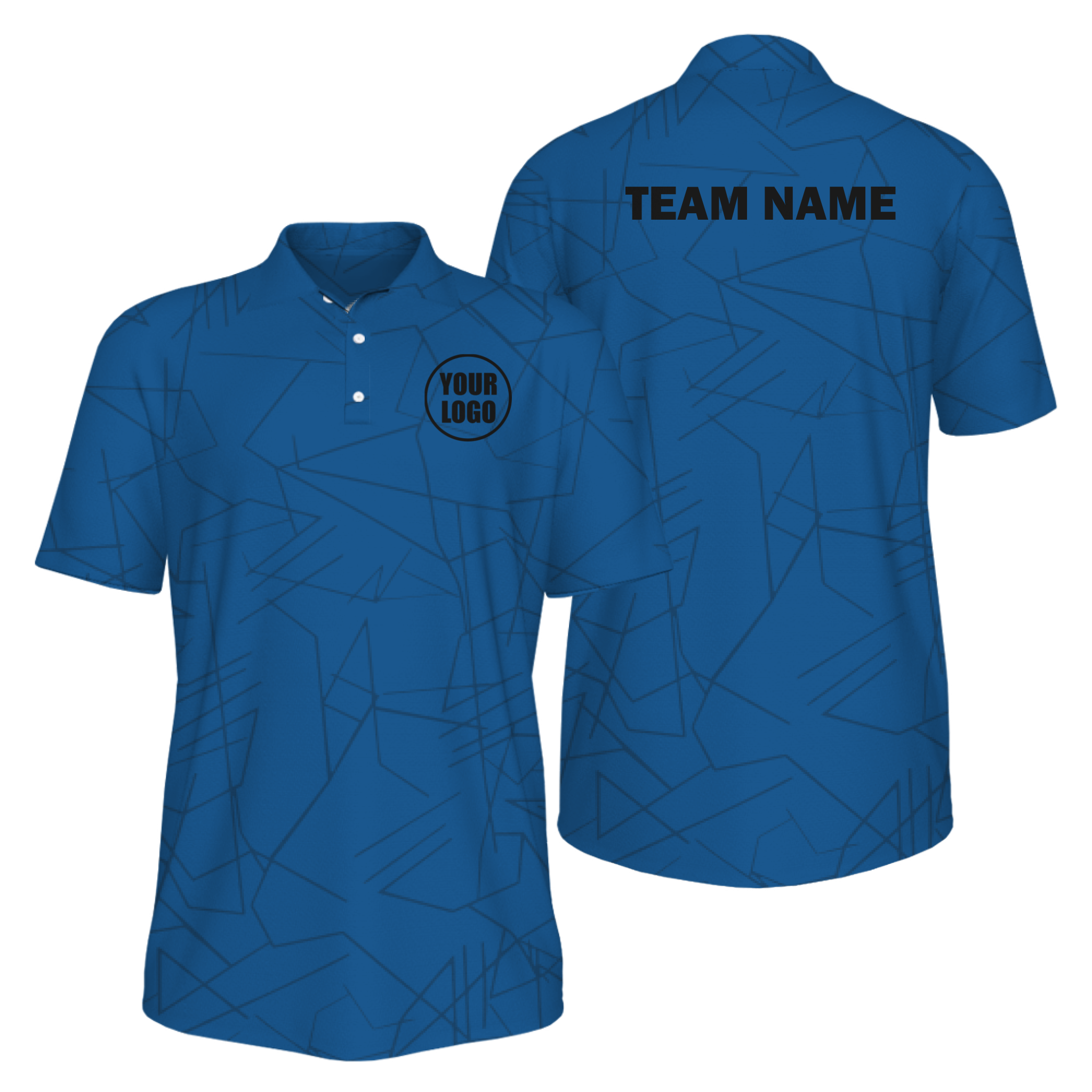 Picklewin Simple Abstract Custom UV Protection Polo Shirt For Men