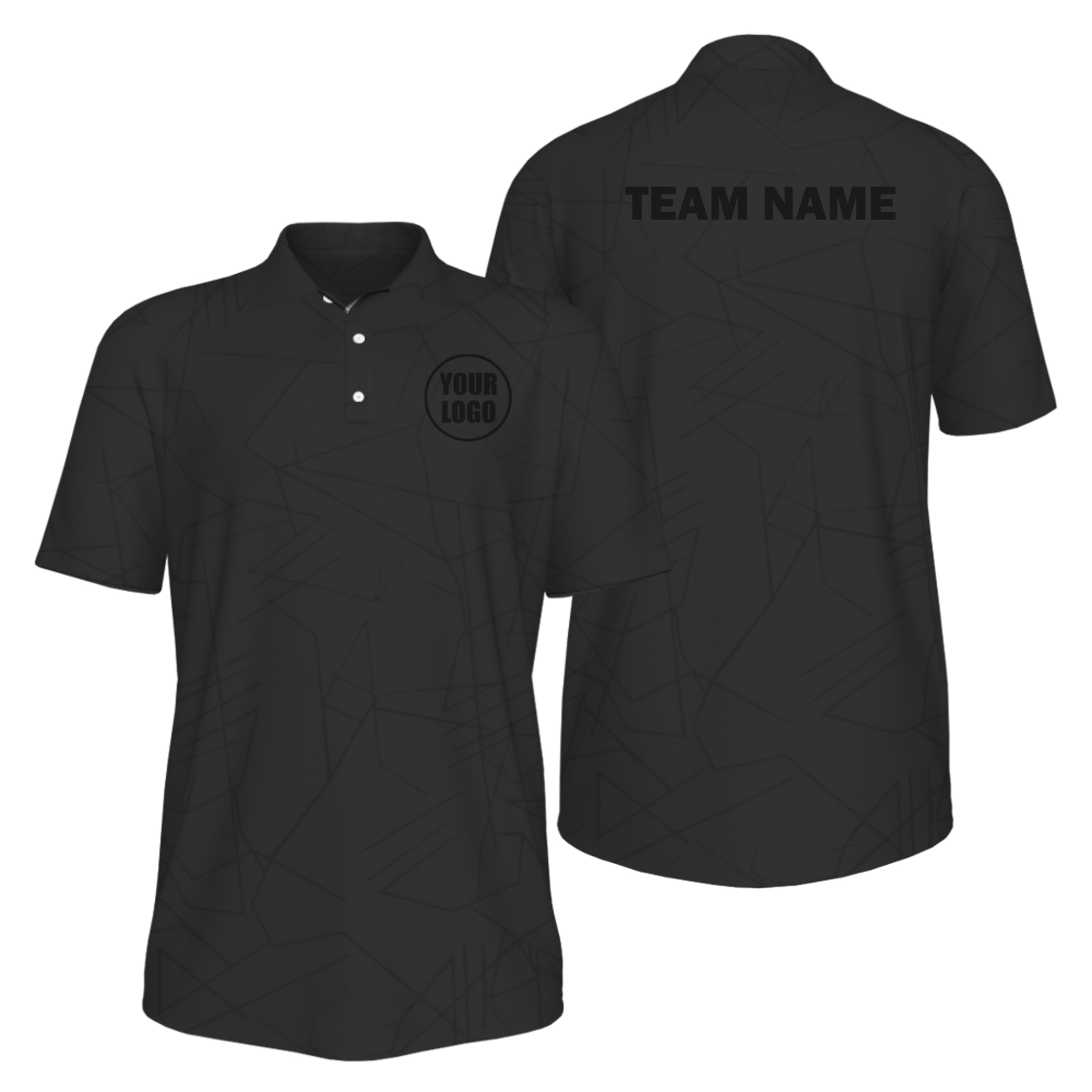 Picklewin Simple Abstract Custom UV Protection Polo Shirt For Men