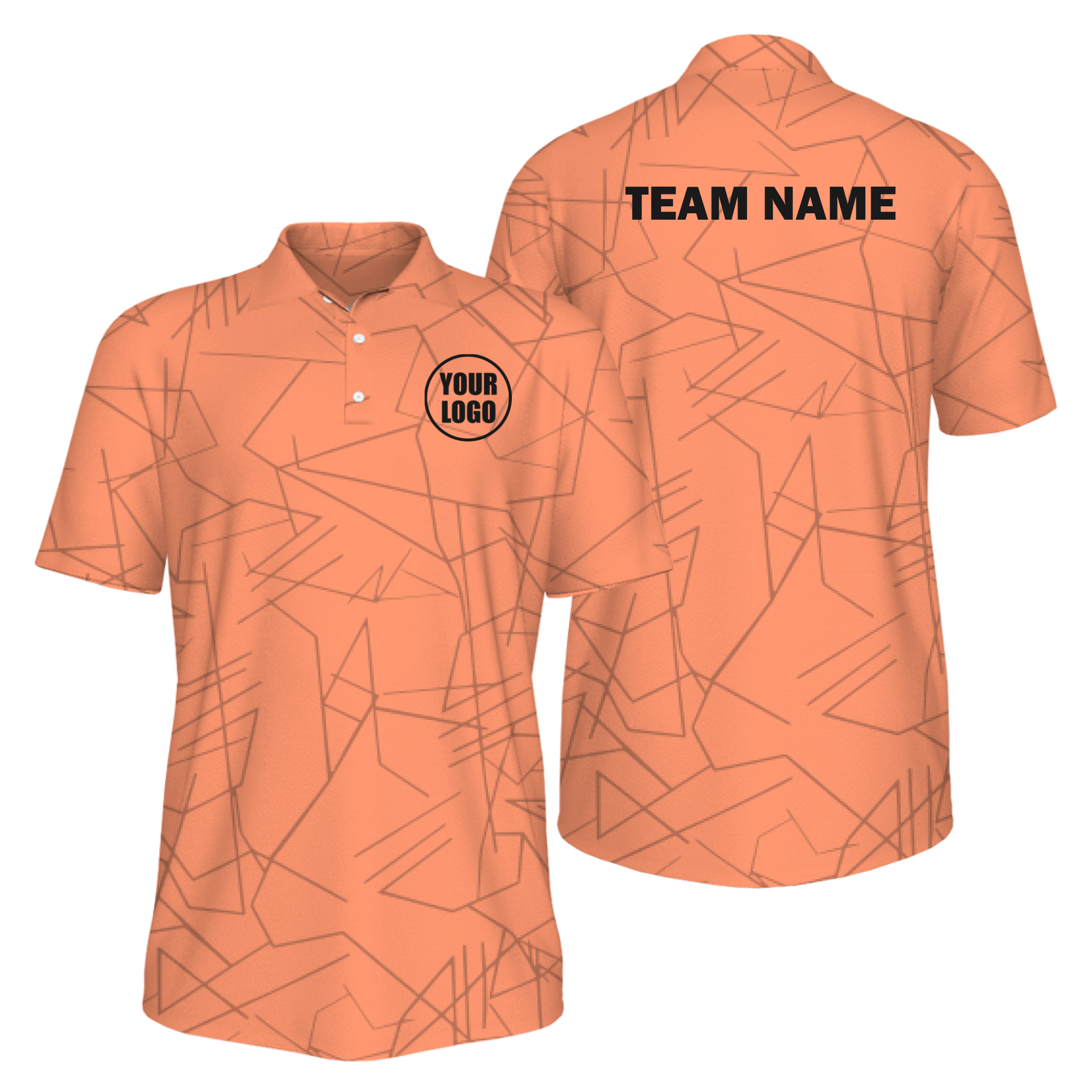 Picklewin Simple Abstract Custom UV Protection Polo Shirt For Men