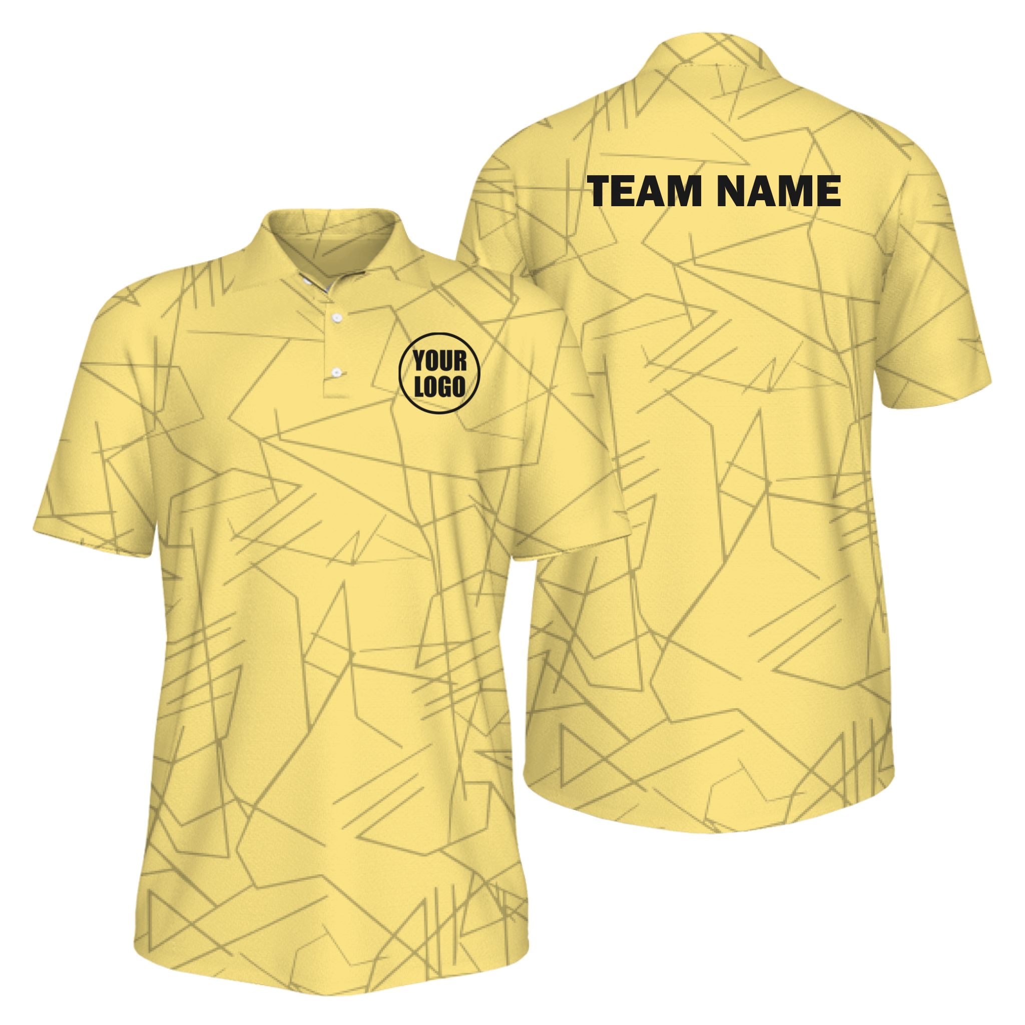 Picklewin Simple Abstract Custom UV Protection Polo Shirt For Men