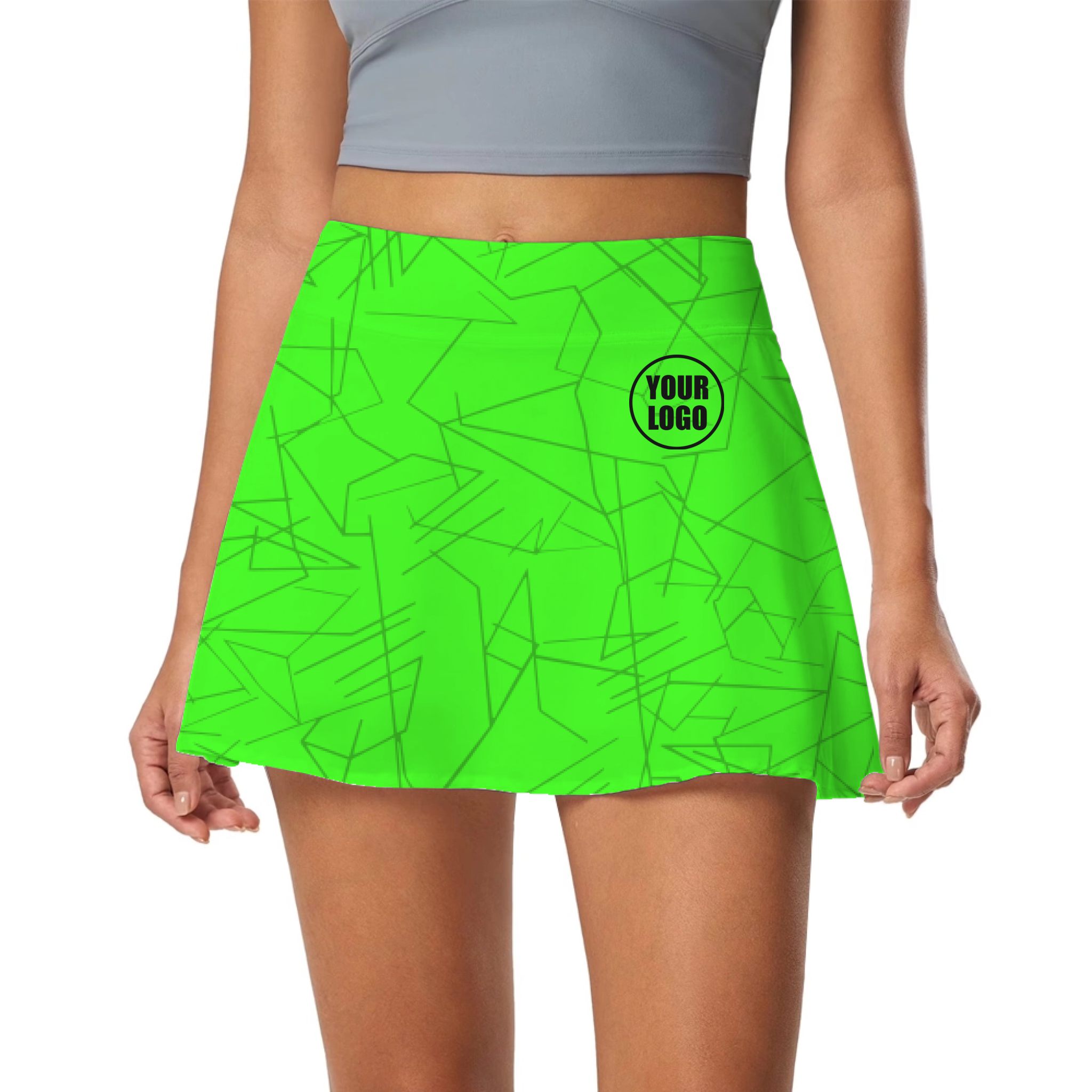 Picklewin Simple Abstract Pickleball Skort Custom For Women