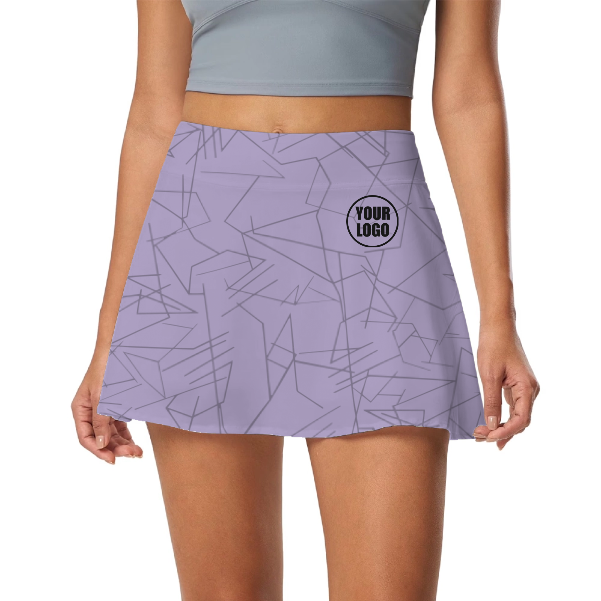 Picklewin Simple Abstract Pickleball Skort Custom For Women