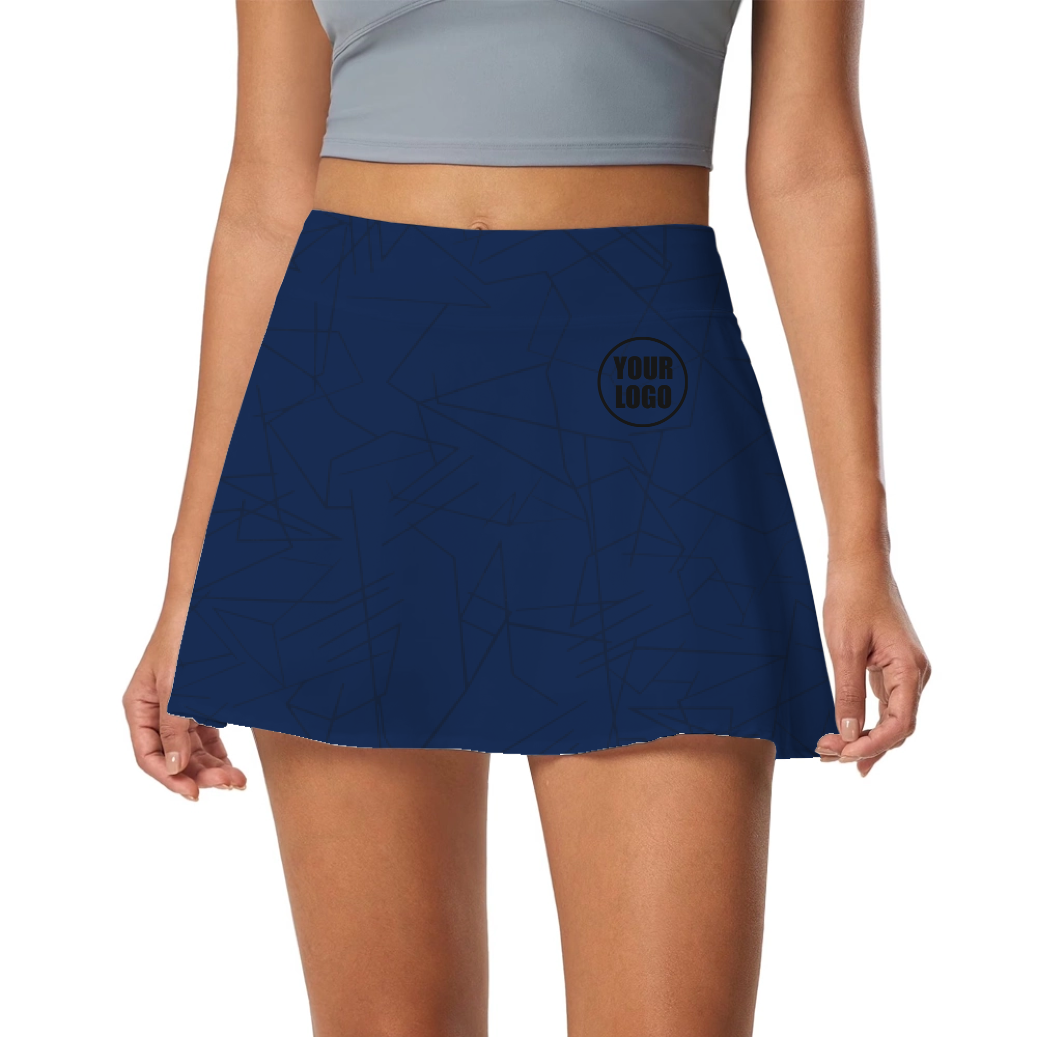Picklewin Simple Abstract Pickleball Skort Custom For Women