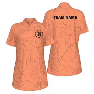Picklewin Simple Abstract UV Protection Polo Shirt Custom For Women – alternate