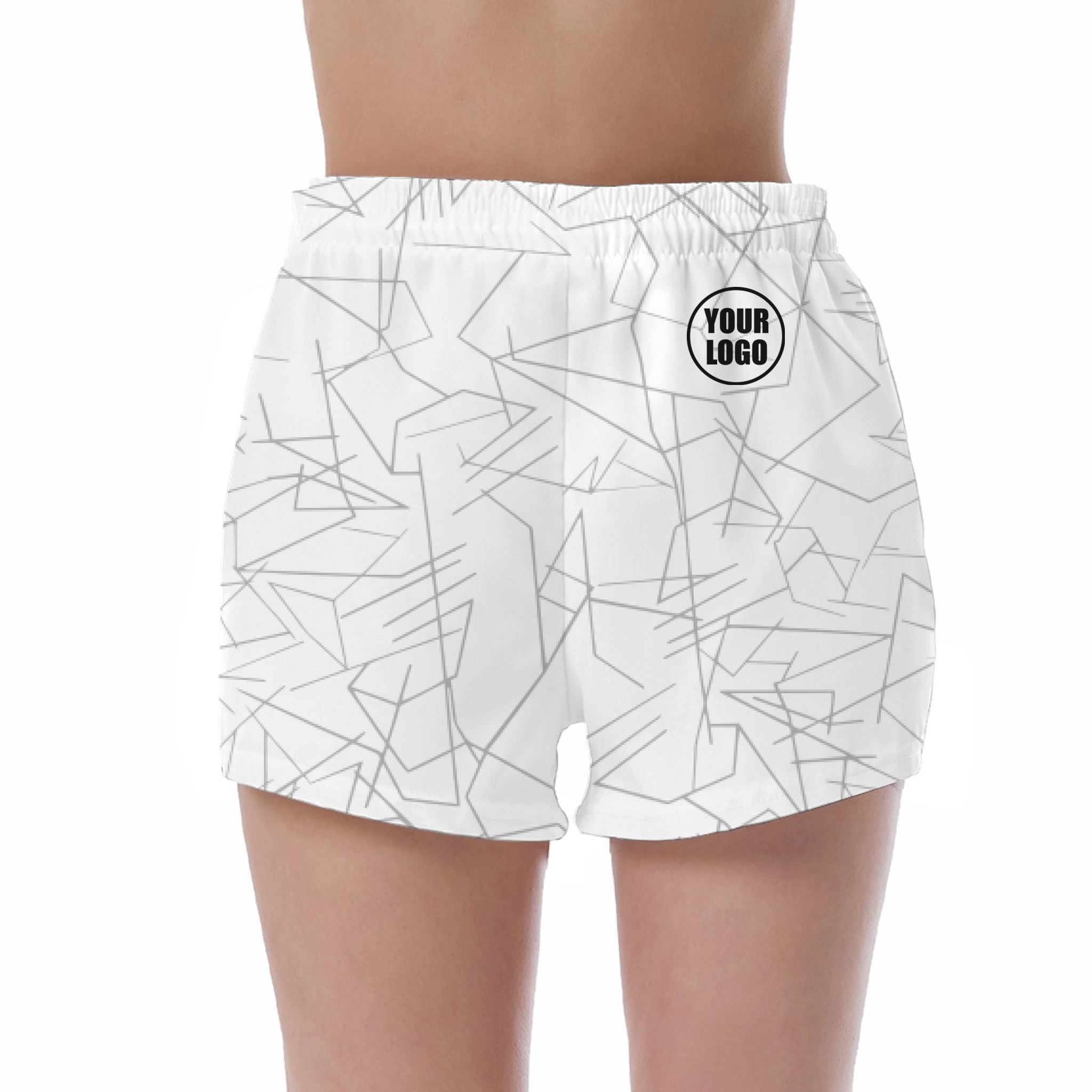 Picklewin Simple Abstract Women's Custom UV Protection Shorts