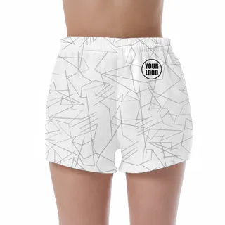 Picklewin Simple Abstract Women's Custom UV Protection Shorts