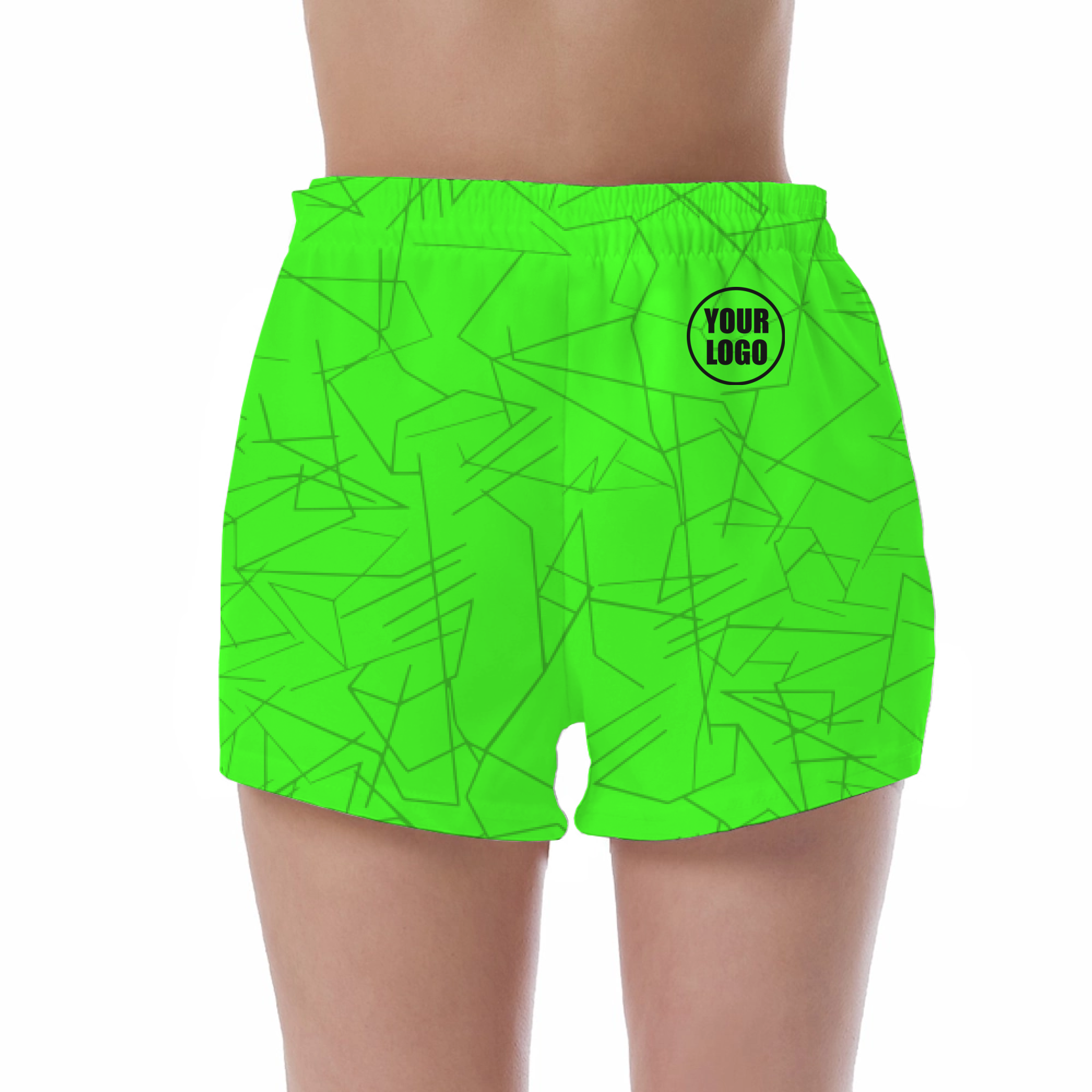 Picklewin Simple Abstract Women's Custom UV Protection Shorts