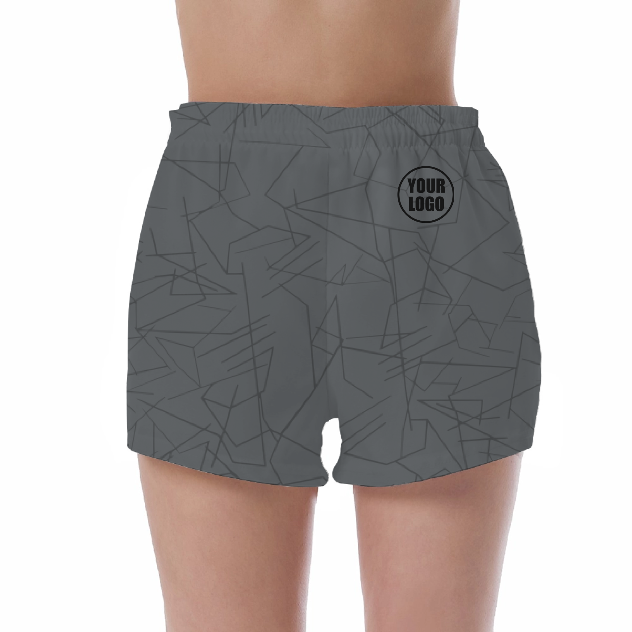 Picklewin Simple Abstract Women's Custom UV Protection Shorts