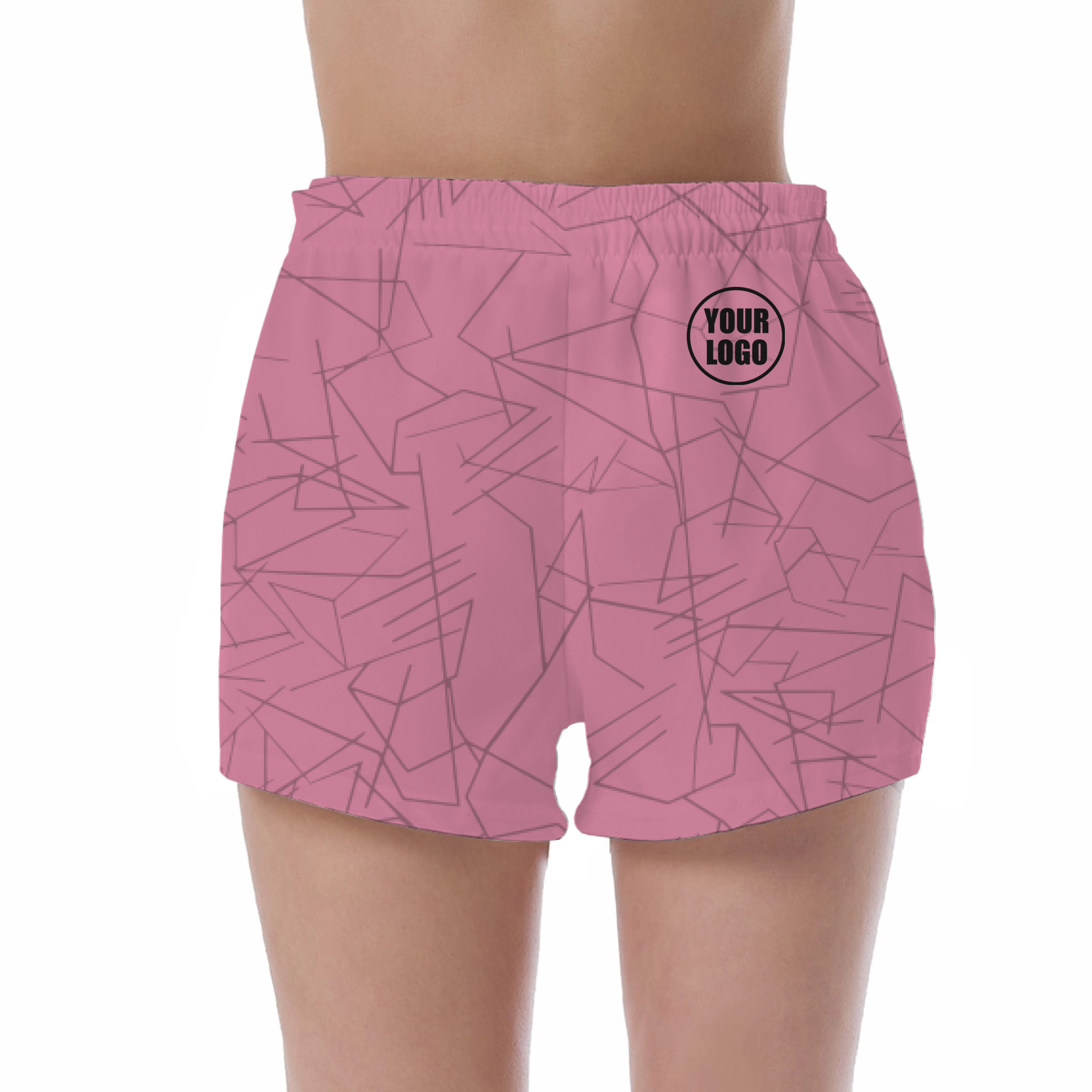 Picklewin Simple Abstract Women's Custom UV Protection Shorts