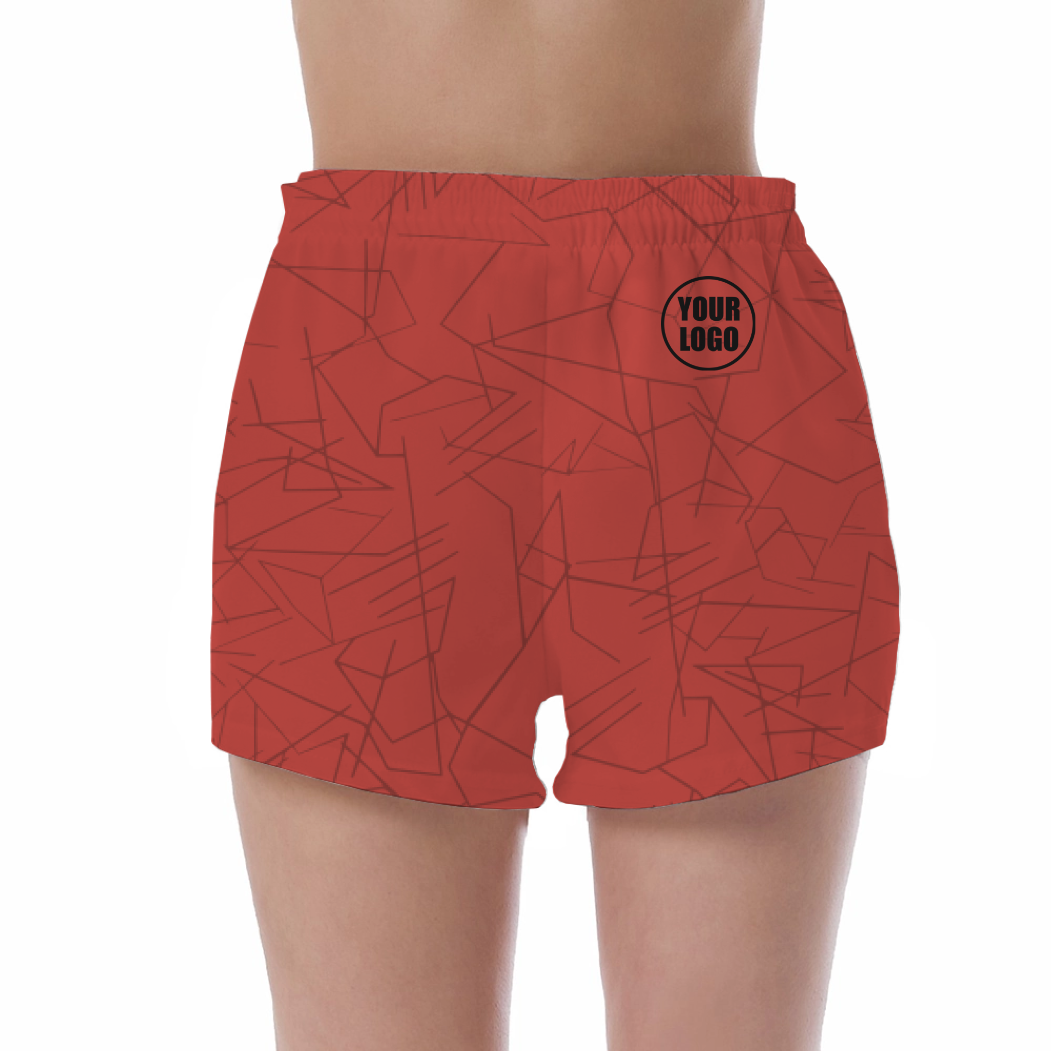 Picklewin Simple Abstract Women's Custom UV Protection Shorts