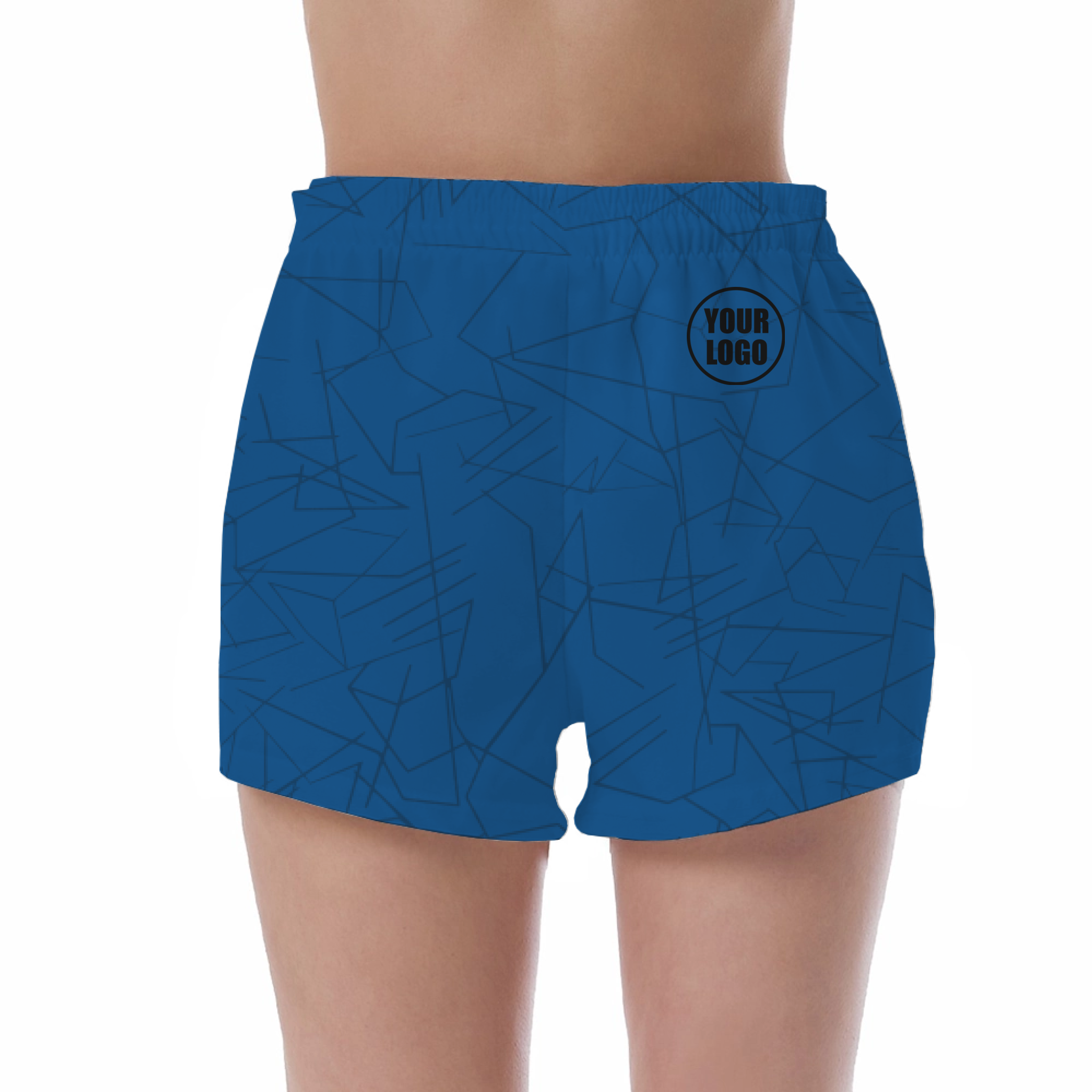 Picklewin Simple Abstract Women's Custom UV Protection Shorts