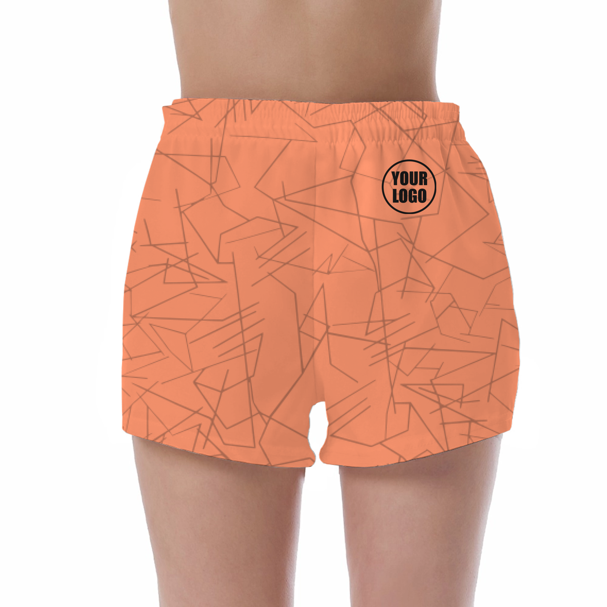 Picklewin Simple Abstract Women's Custom UV Protection Shorts