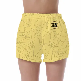 Picklewin Simple Abstract Women's Custom UV Protection Shorts – alternate