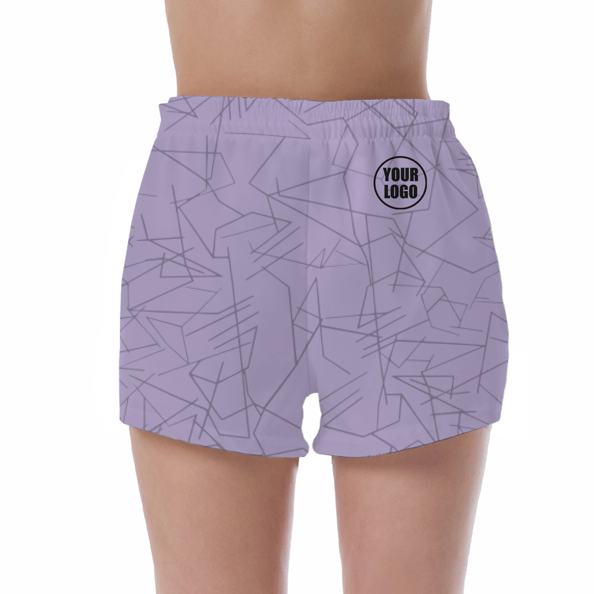Picklewin Simple Abstract Women's Custom UV Protection Shorts