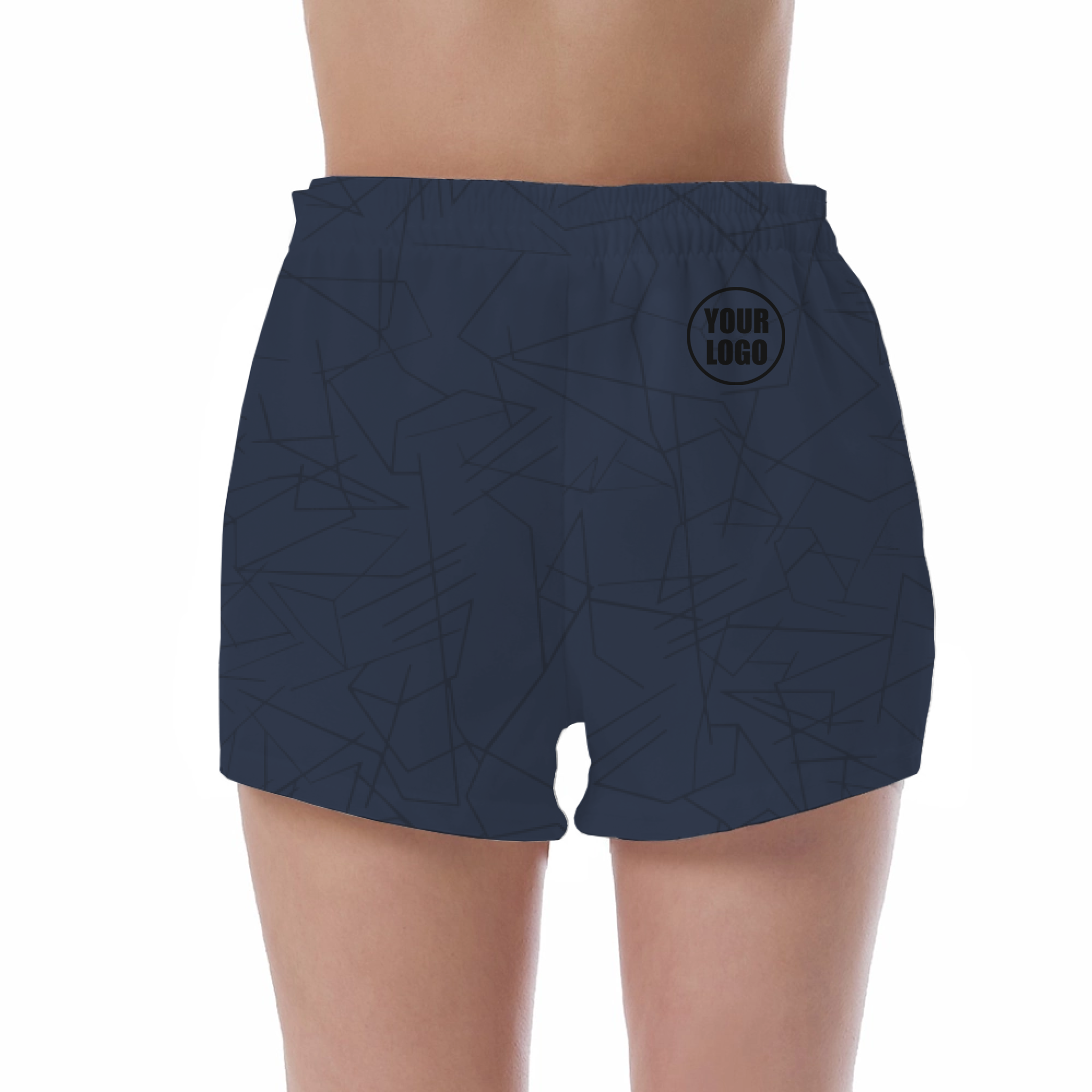 Picklewin Simple Abstract Women's Custom UV Protection Shorts