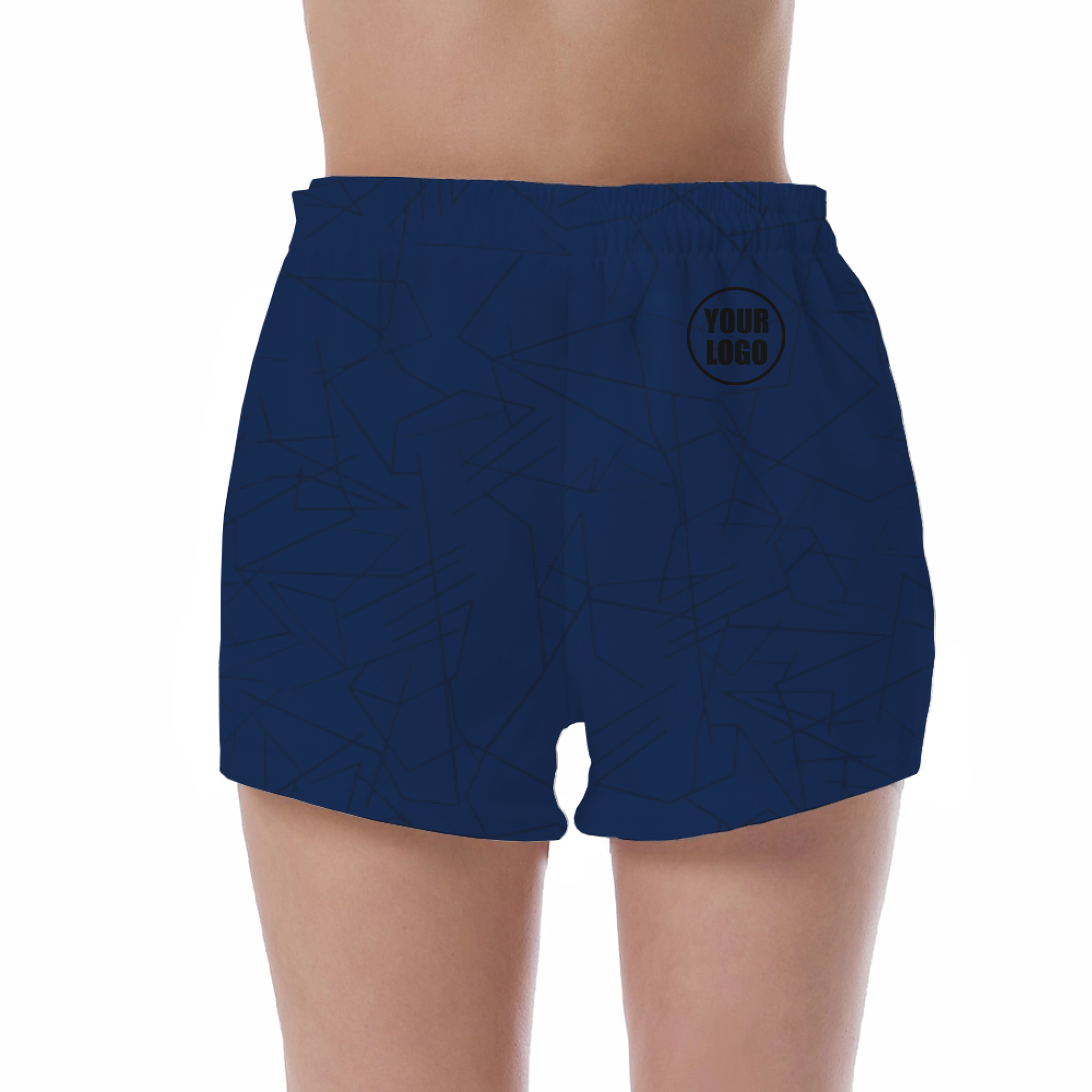Picklewin Simple Abstract Women's Custom UV Protection Shorts