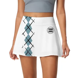 Picklewin Simple Argyle Women's Custom Skort – alternate