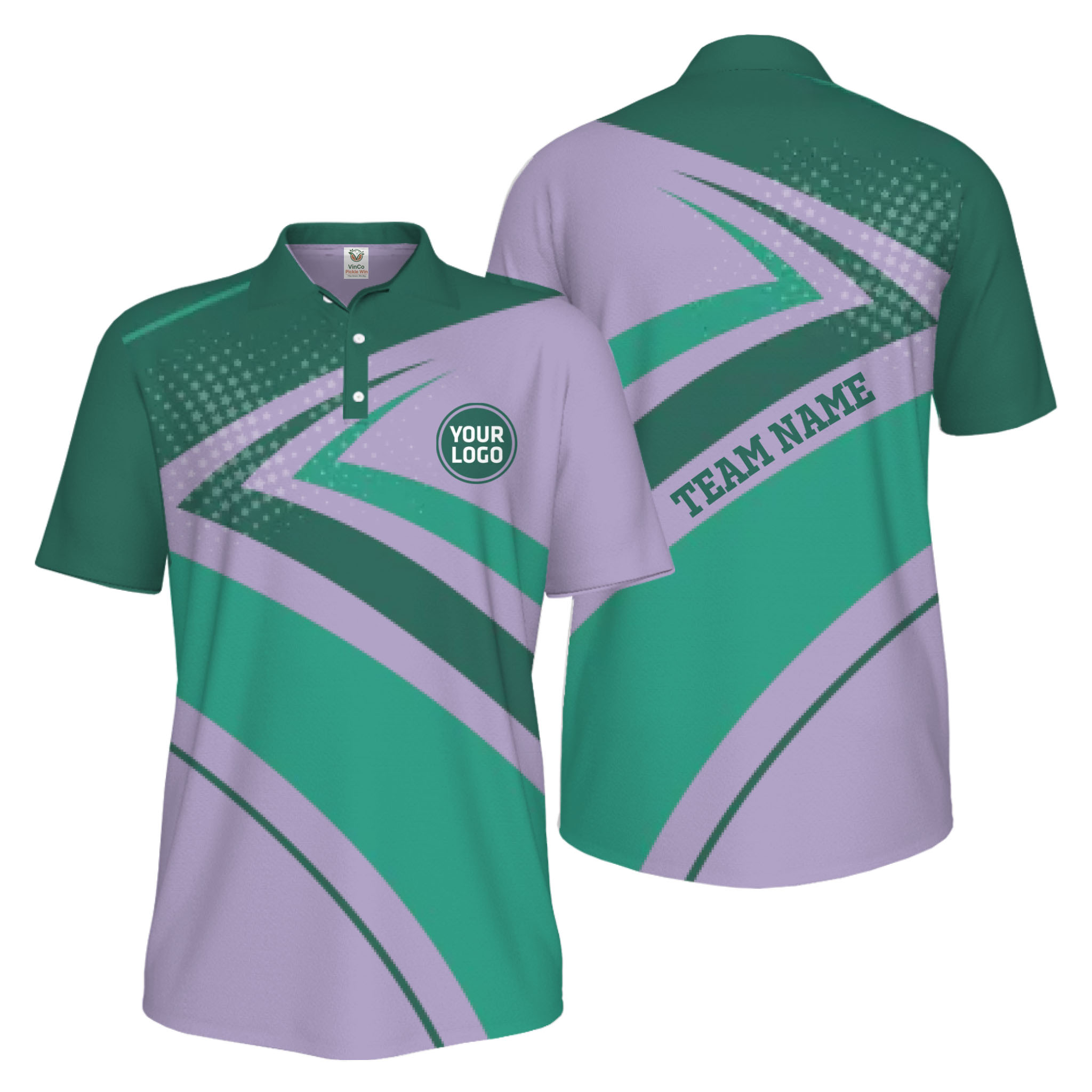 Picklewin Simple Custom Logo Pickleball Tournament Men's UV Protection Polo Shirt 