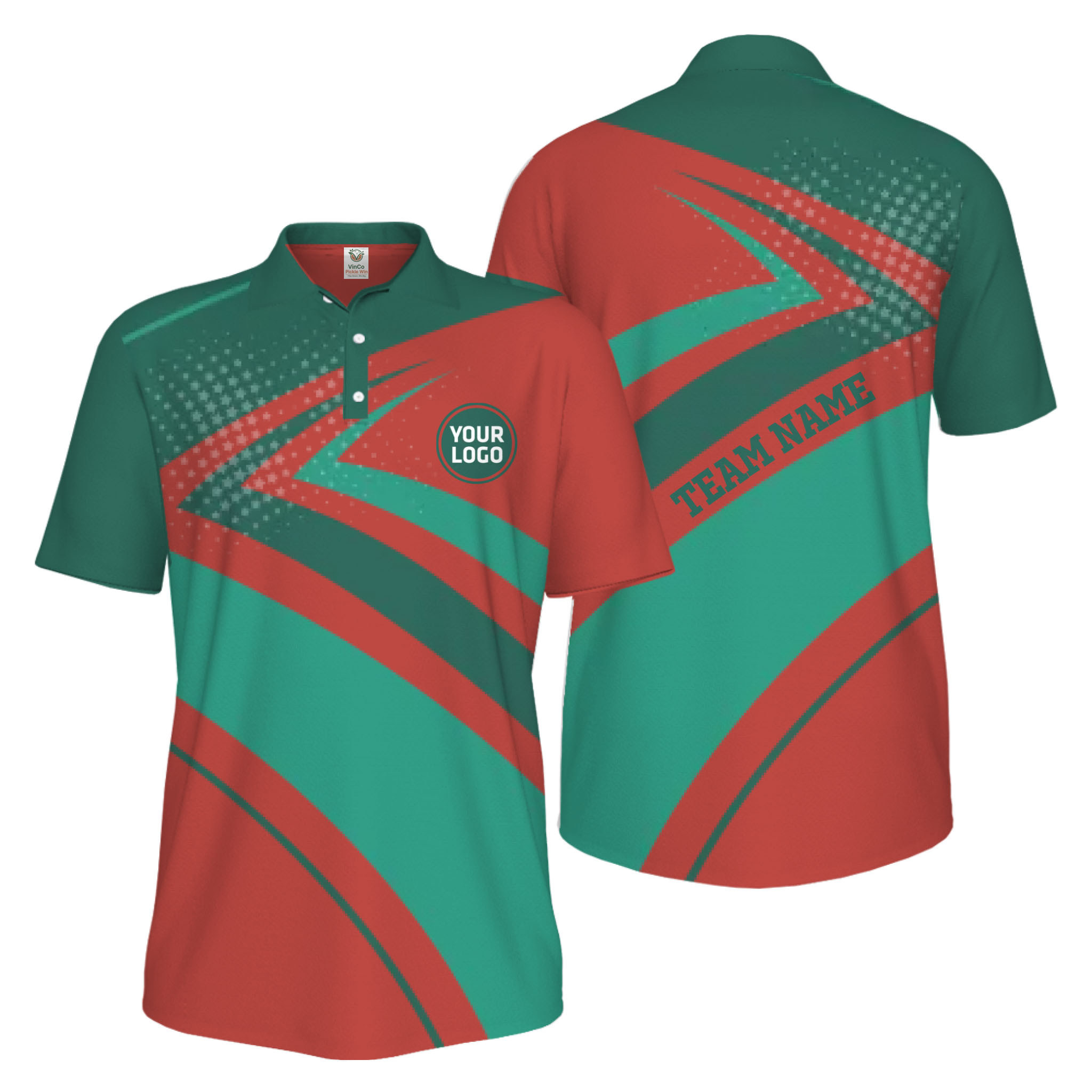 Picklewin Simple Custom Logo Pickleball Tournament Men's UV Protection Polo Shirt 