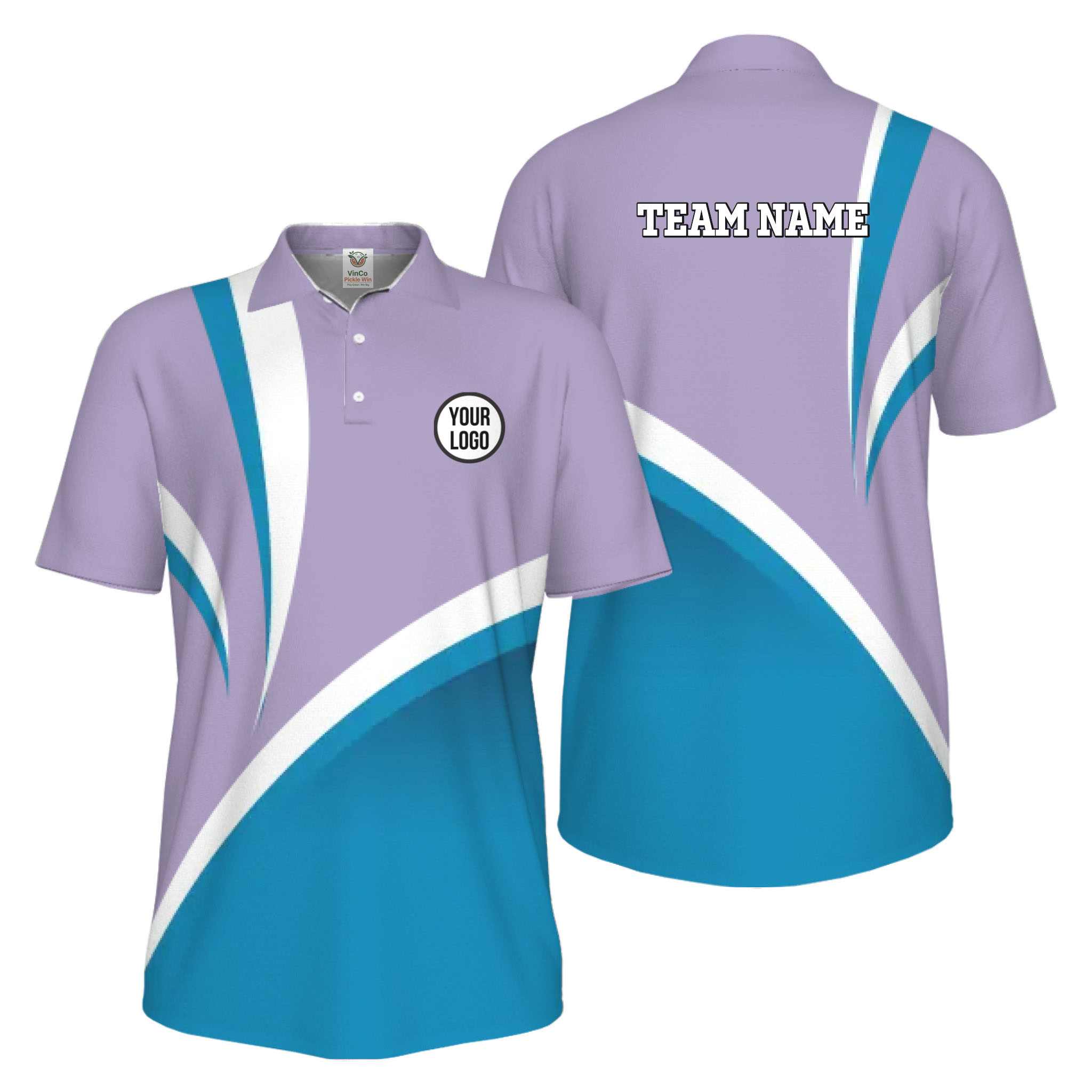 Picklewin Simple Custom Pickleball Team UV Protection Men Polo Shirt 