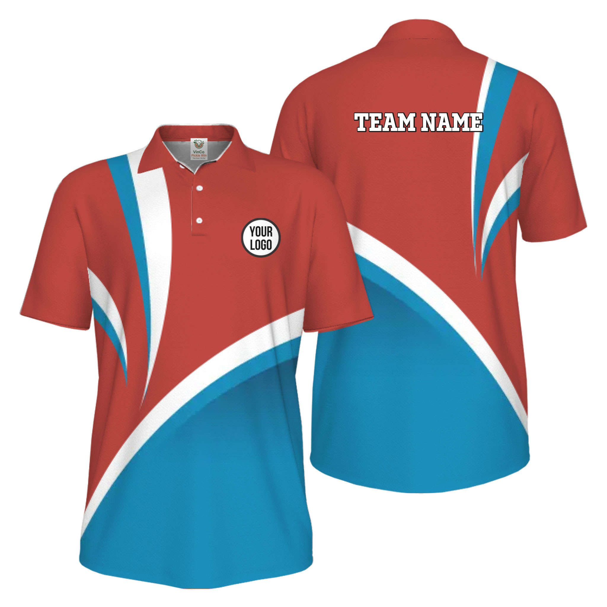Picklewin Simple Custom Pickleball Team UV Protection Men Polo Shirt 