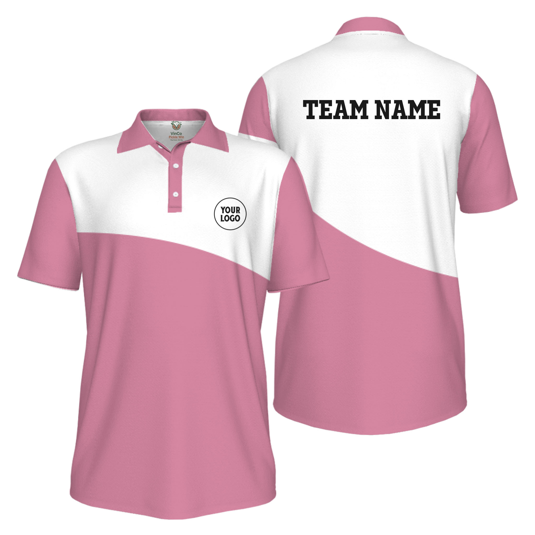 Picklewin Simple Custom Team Performance UV Protection Men Polo Shirt  