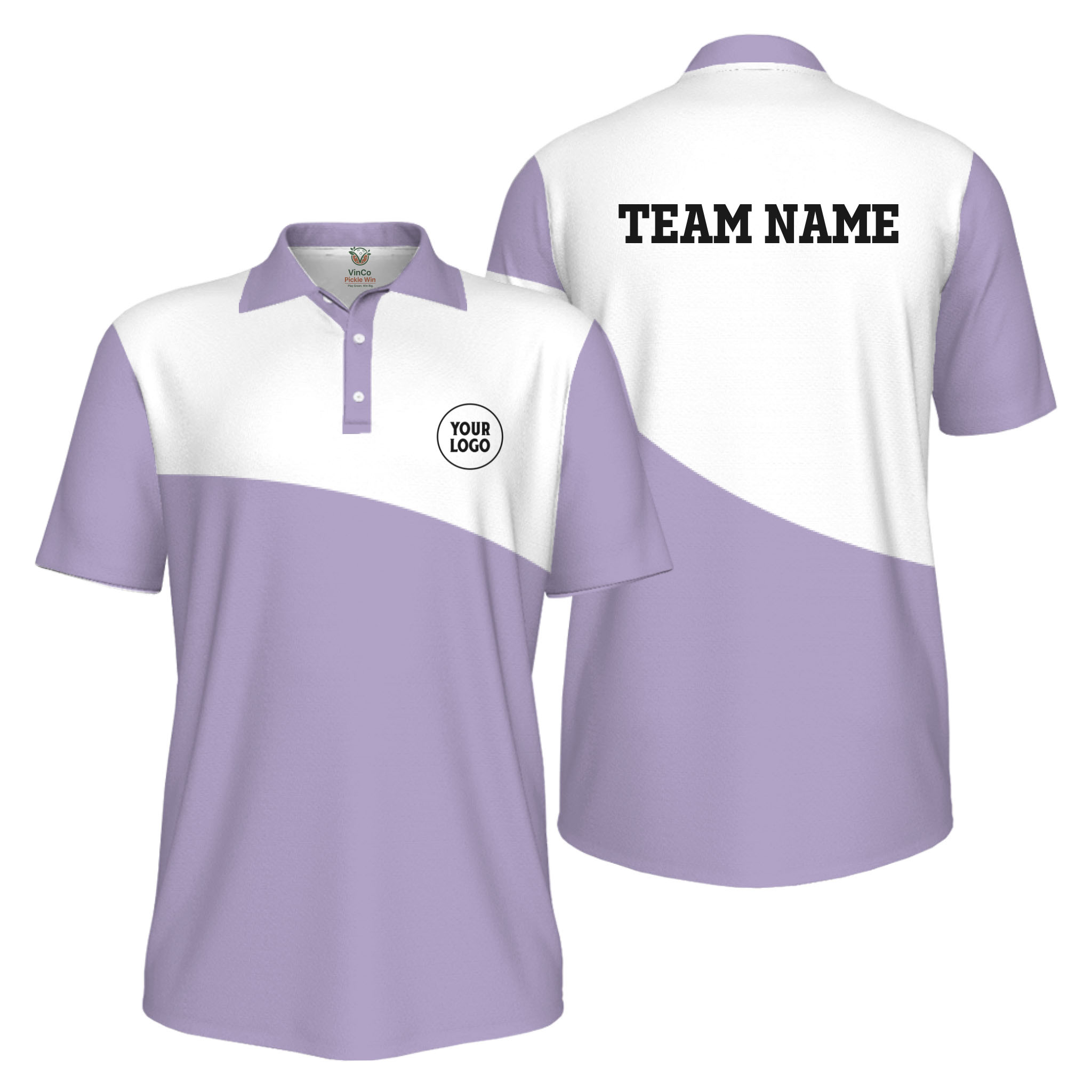 Picklewin Simple Custom Team Performance UV Protection Men Polo Shirt  