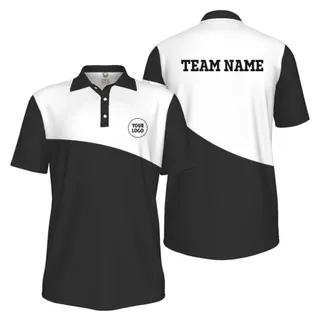 Picklewin Simple Custom Team Performance UV Protection Men Polo Shirt   – alternate