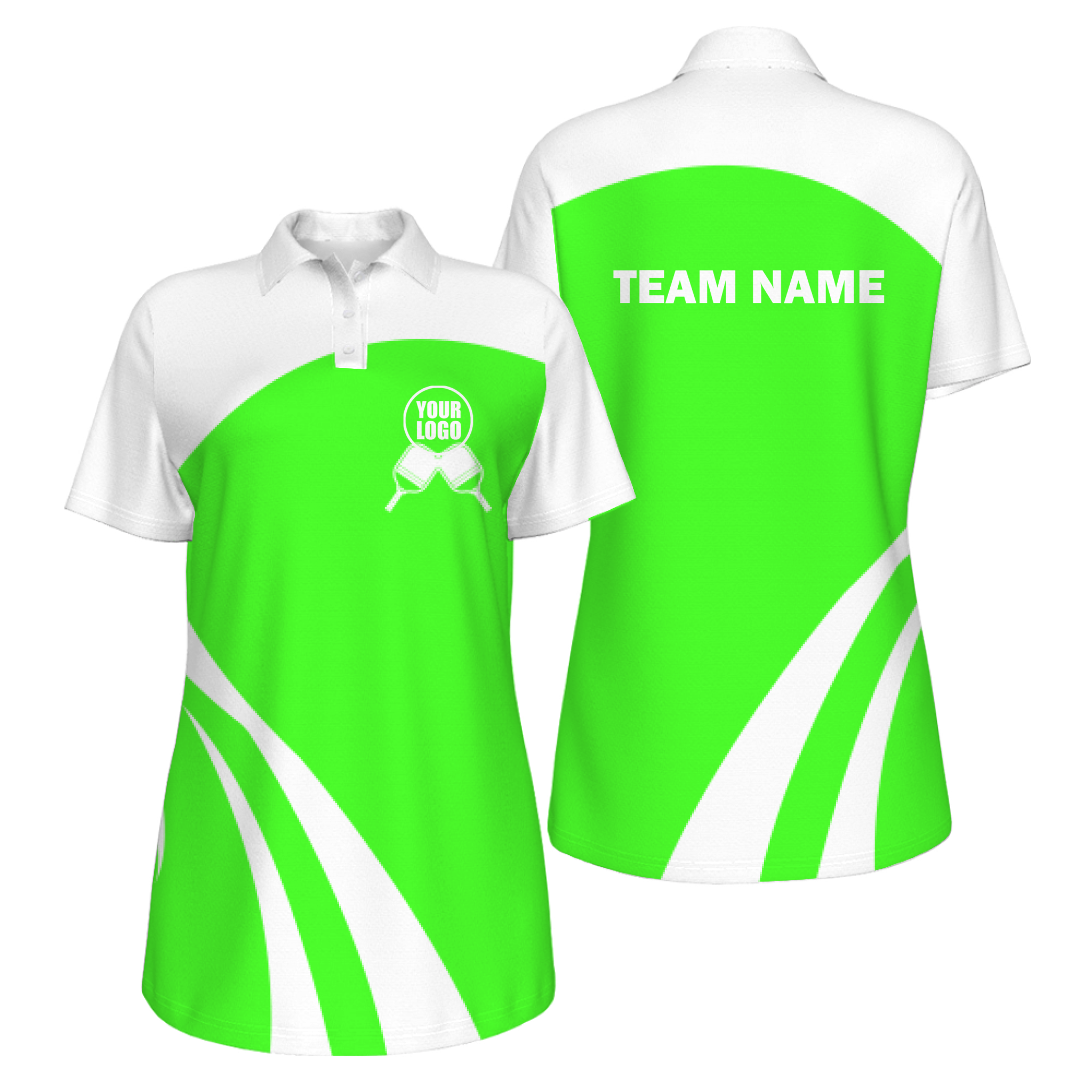 Picklewin Simple Custom UV Protection Polo For Women's Pickleball Team