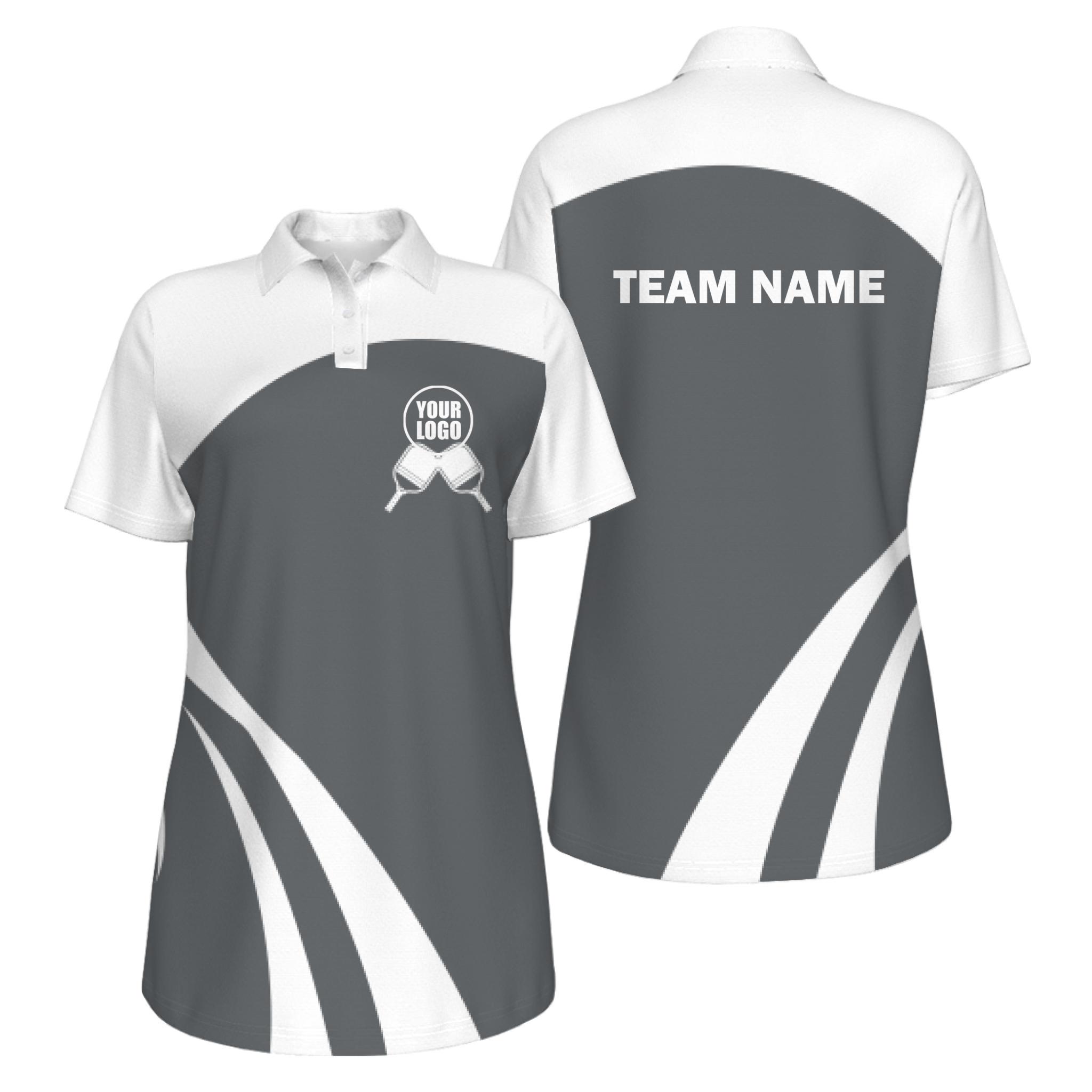 Picklewin Simple Custom UV Protection Polo For Women's Pickleball Team