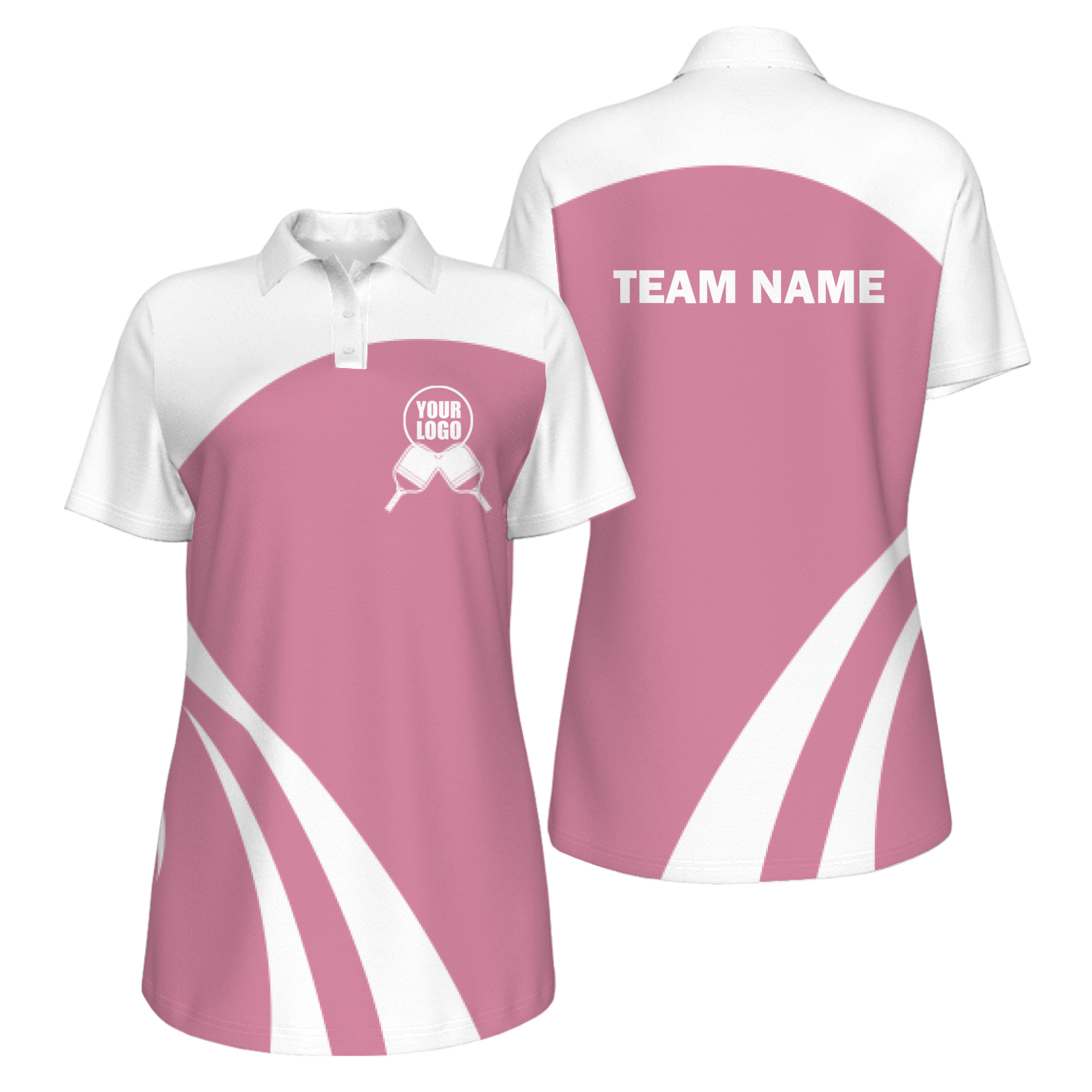 Picklewin Simple Custom UV Protection Polo For Women's Pickleball Team