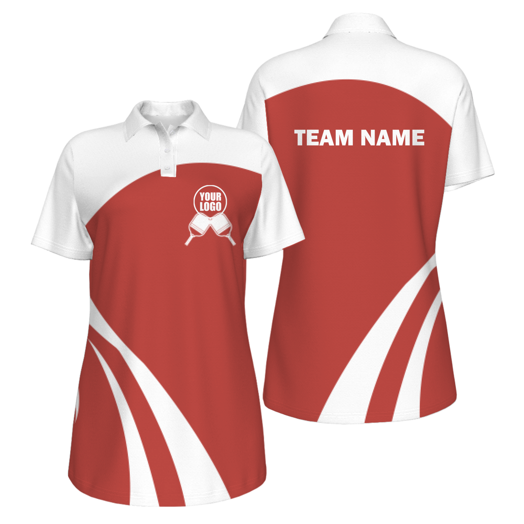 Picklewin Simple Custom UV Protection Polo For Women's Pickleball Team