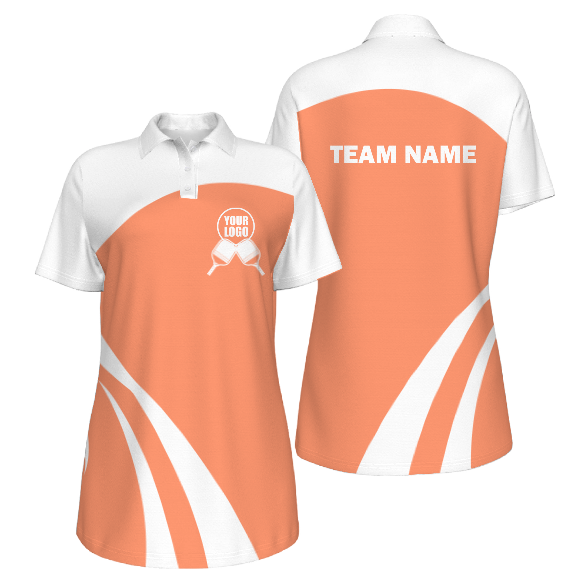 Picklewin Simple Custom UV Protection Polo For Women's Pickleball Team