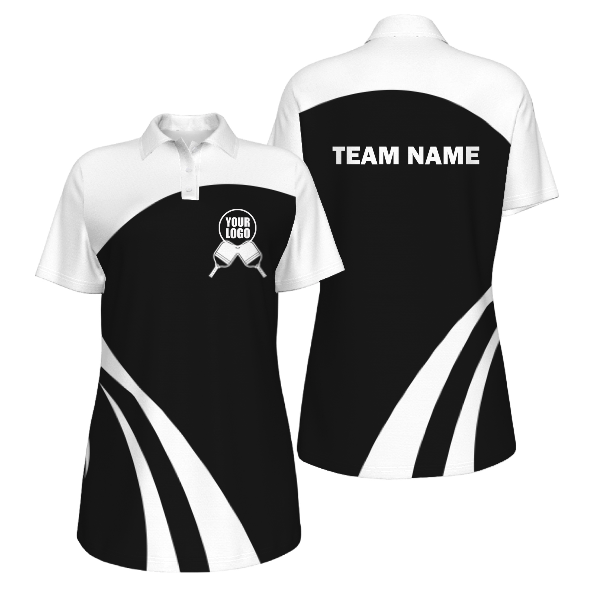 Picklewin Simple Custom UV Protection Polo For Women's Pickleball Team