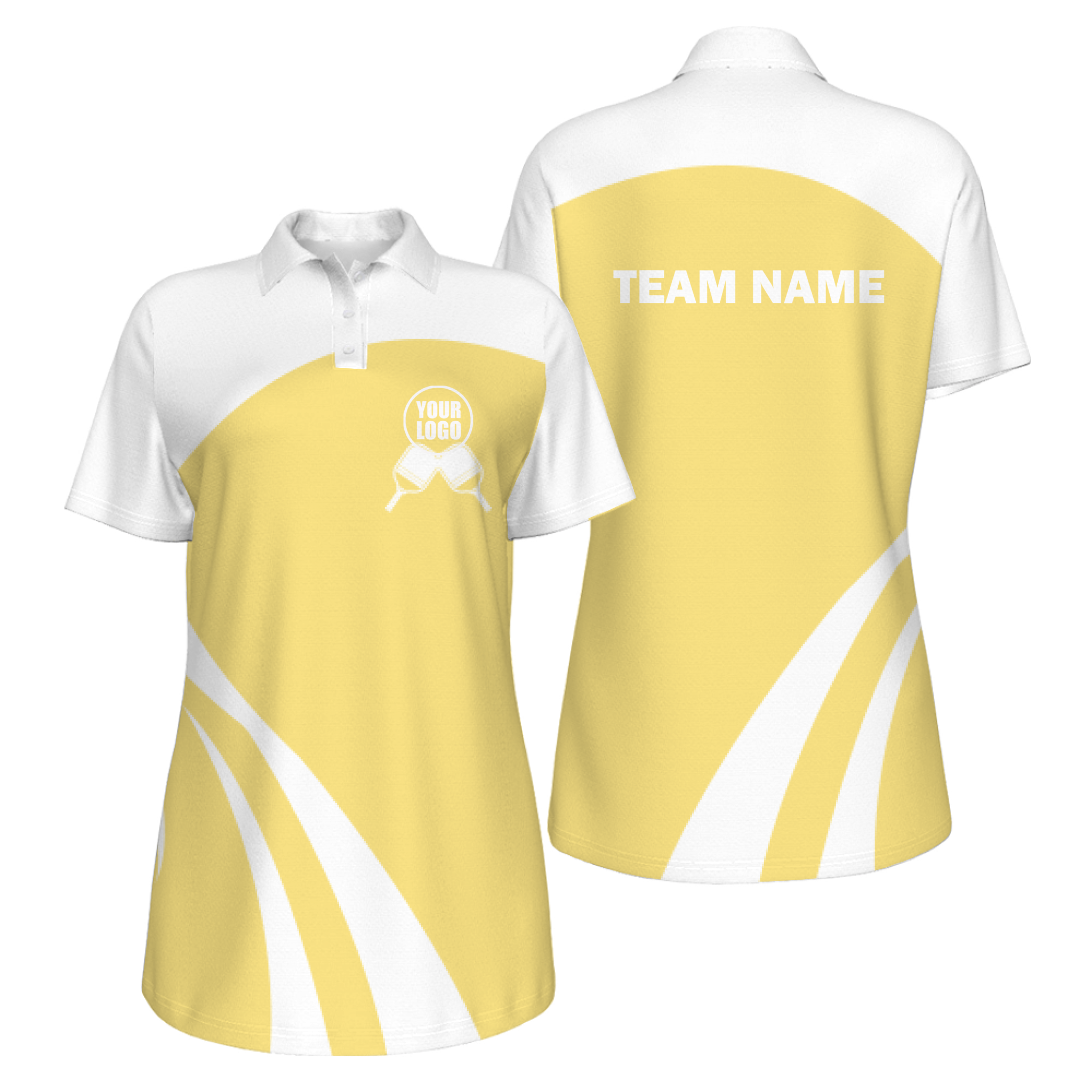 Picklewin Simple Custom UV Protection Polo For Women's Pickleball Team