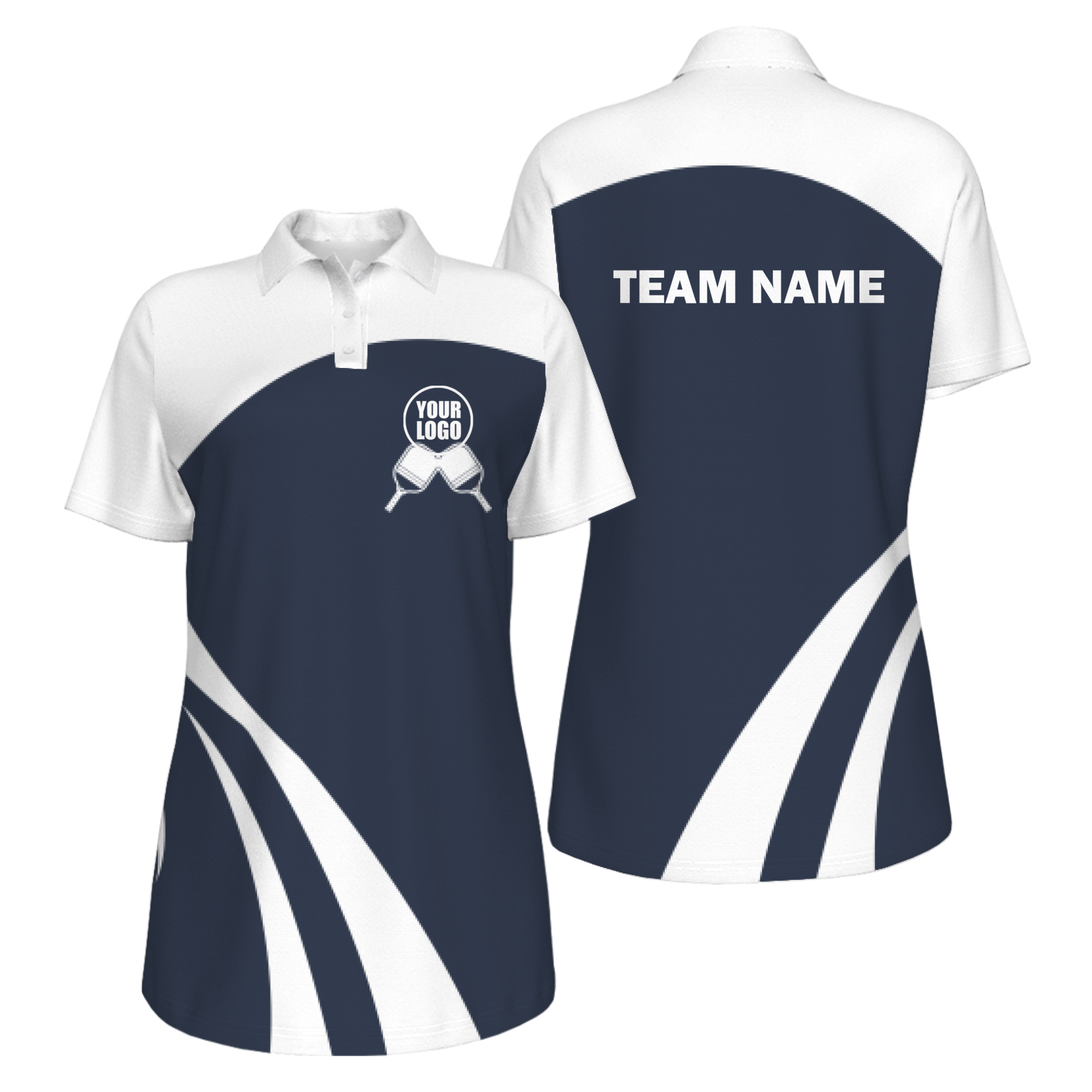 Picklewin Simple Custom UV Protection Polo For Women's Pickleball Team
