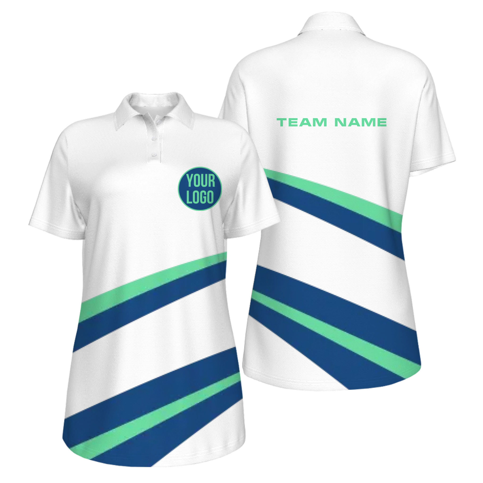 Picklewin Simple Custom UV Protection Polo Shirt For Women