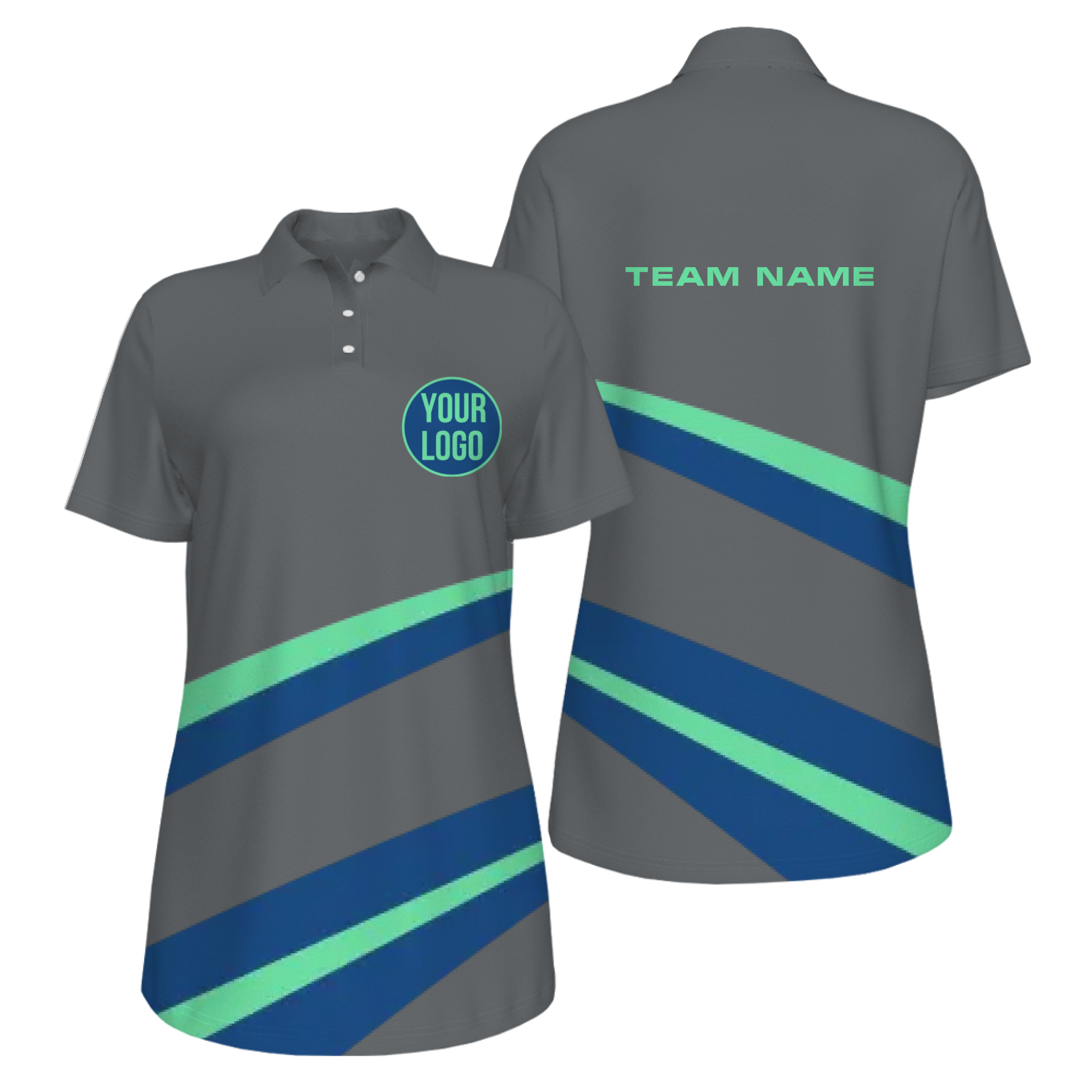 Picklewin Simple Custom UV Protection Polo Shirt For Women
