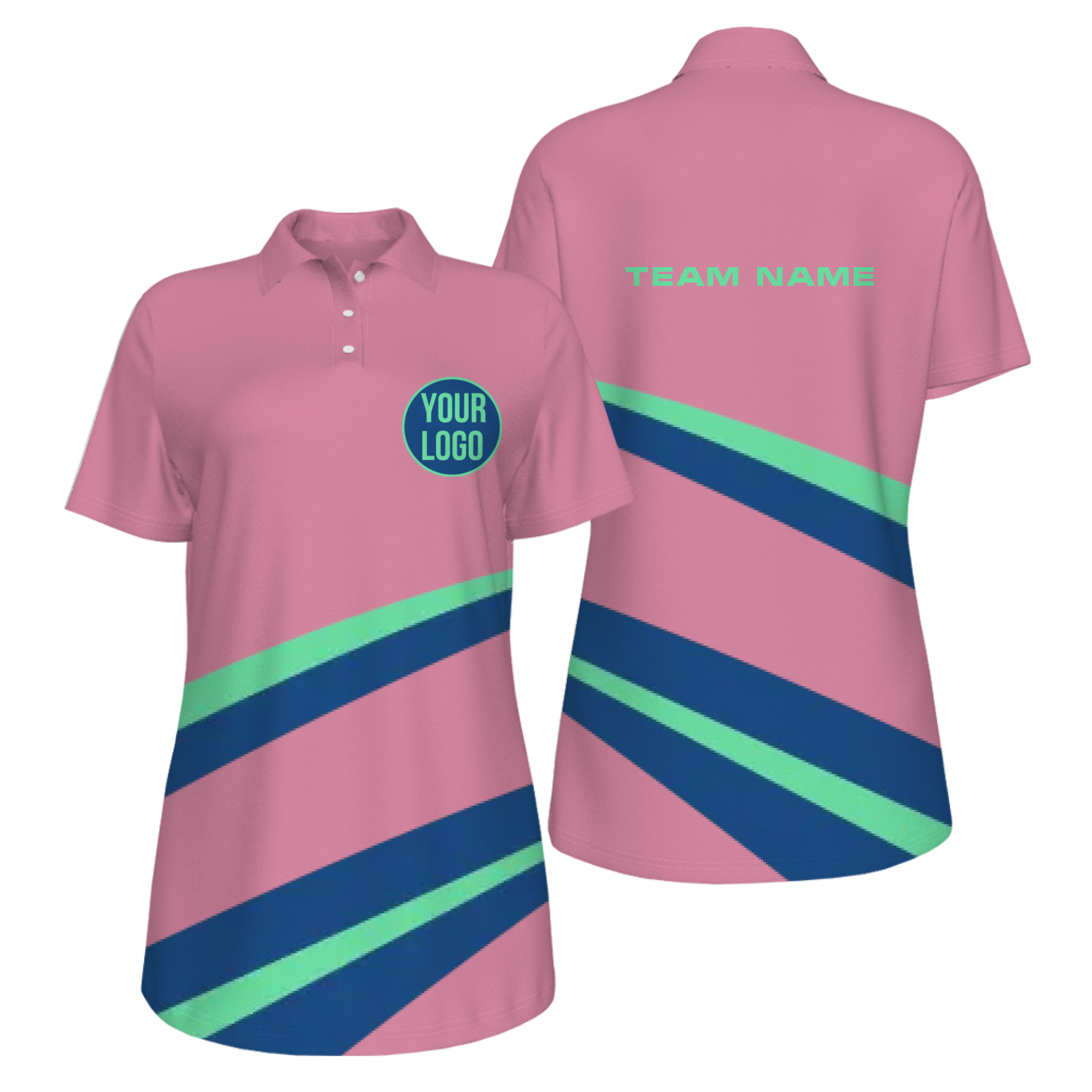 Picklewin Simple Custom UV Protection Polo Shirt For Women