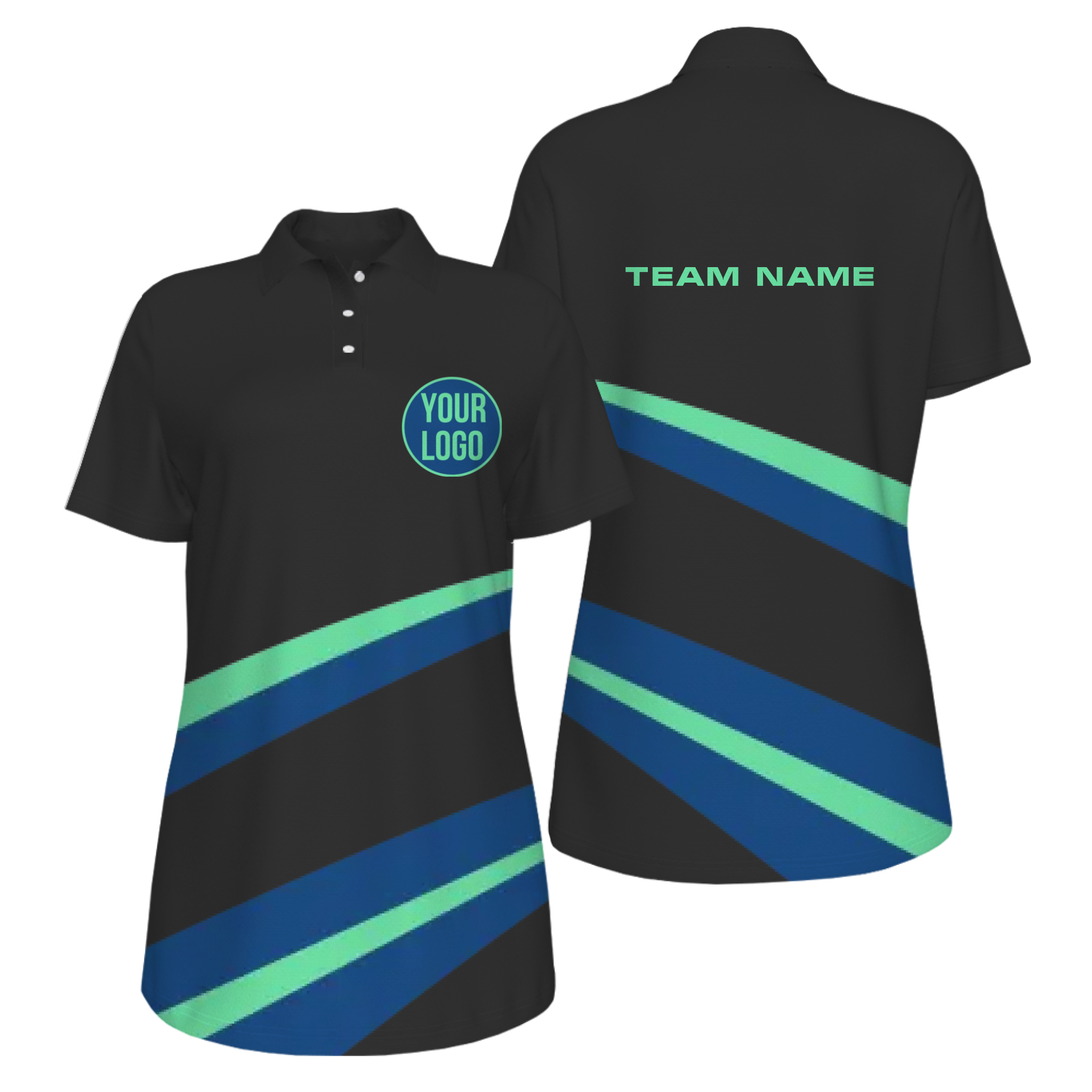 Picklewin Simple Custom UV Protection Polo Shirt For Women