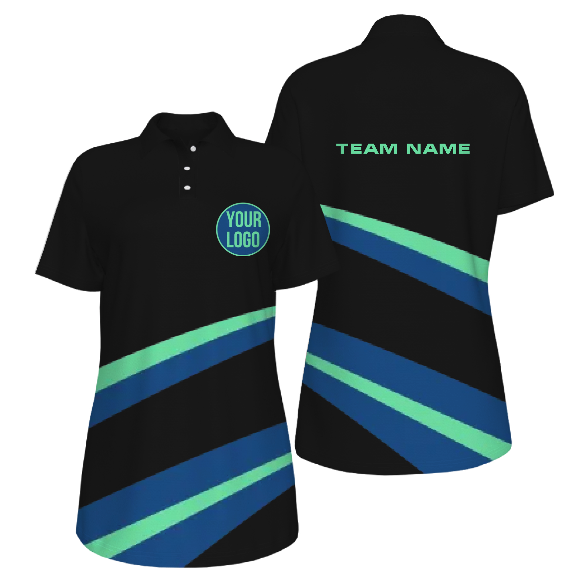 Picklewin Simple Custom UV Protection Polo Shirt For Women