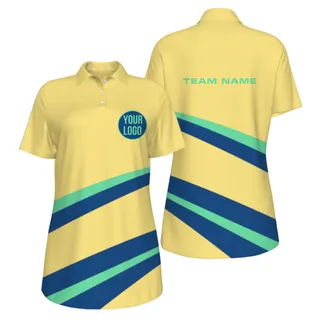 Picklewin Simple Custom UV Protection Polo Shirt For Women