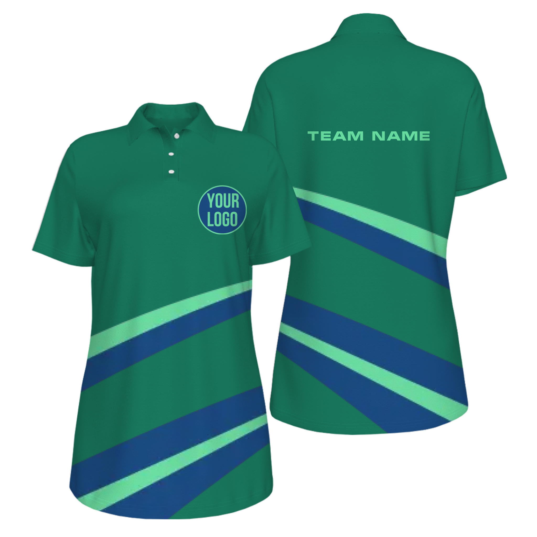 Picklewin Simple Custom UV Protection Polo Shirt For Women