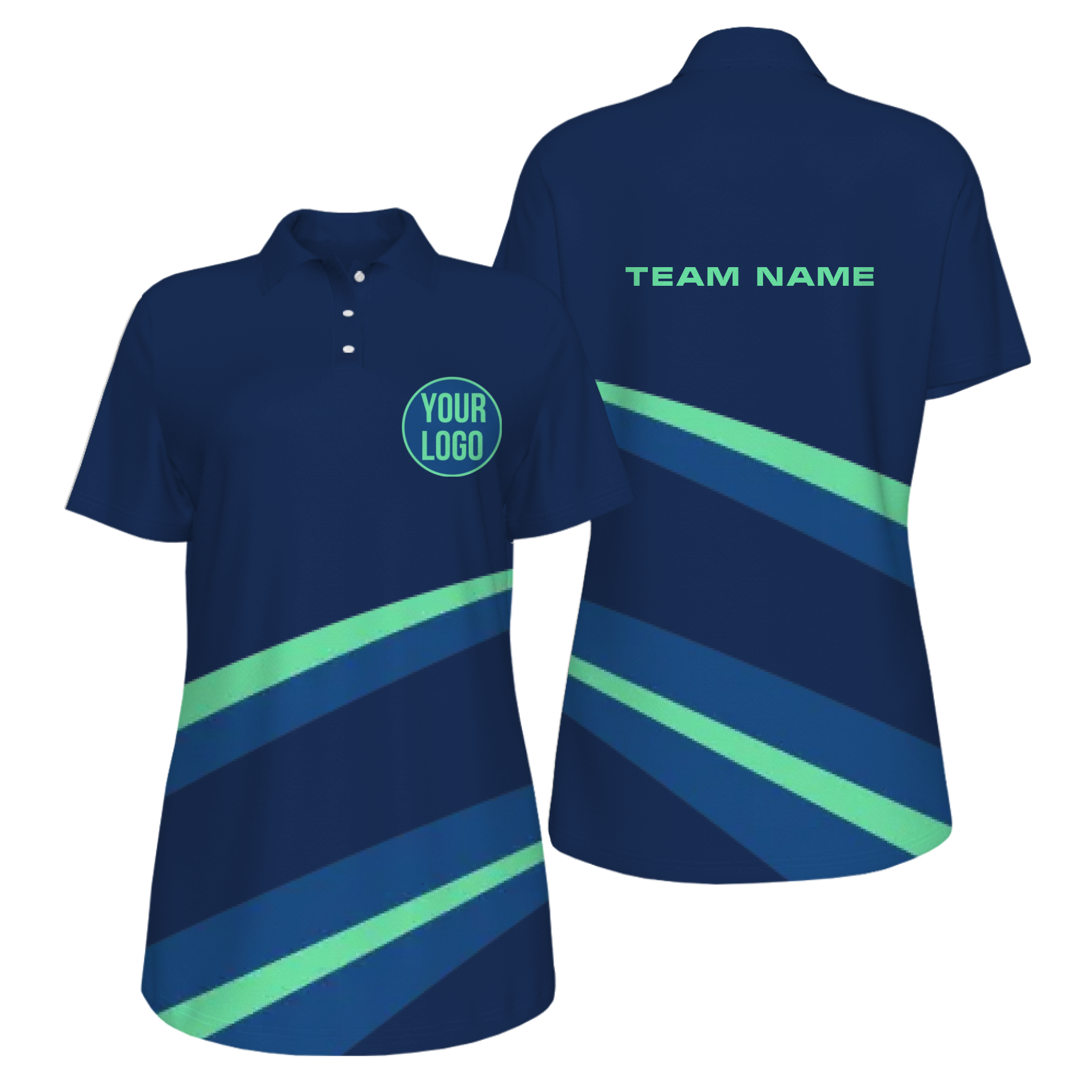Picklewin Simple Custom UV Protection Polo Shirt For Women