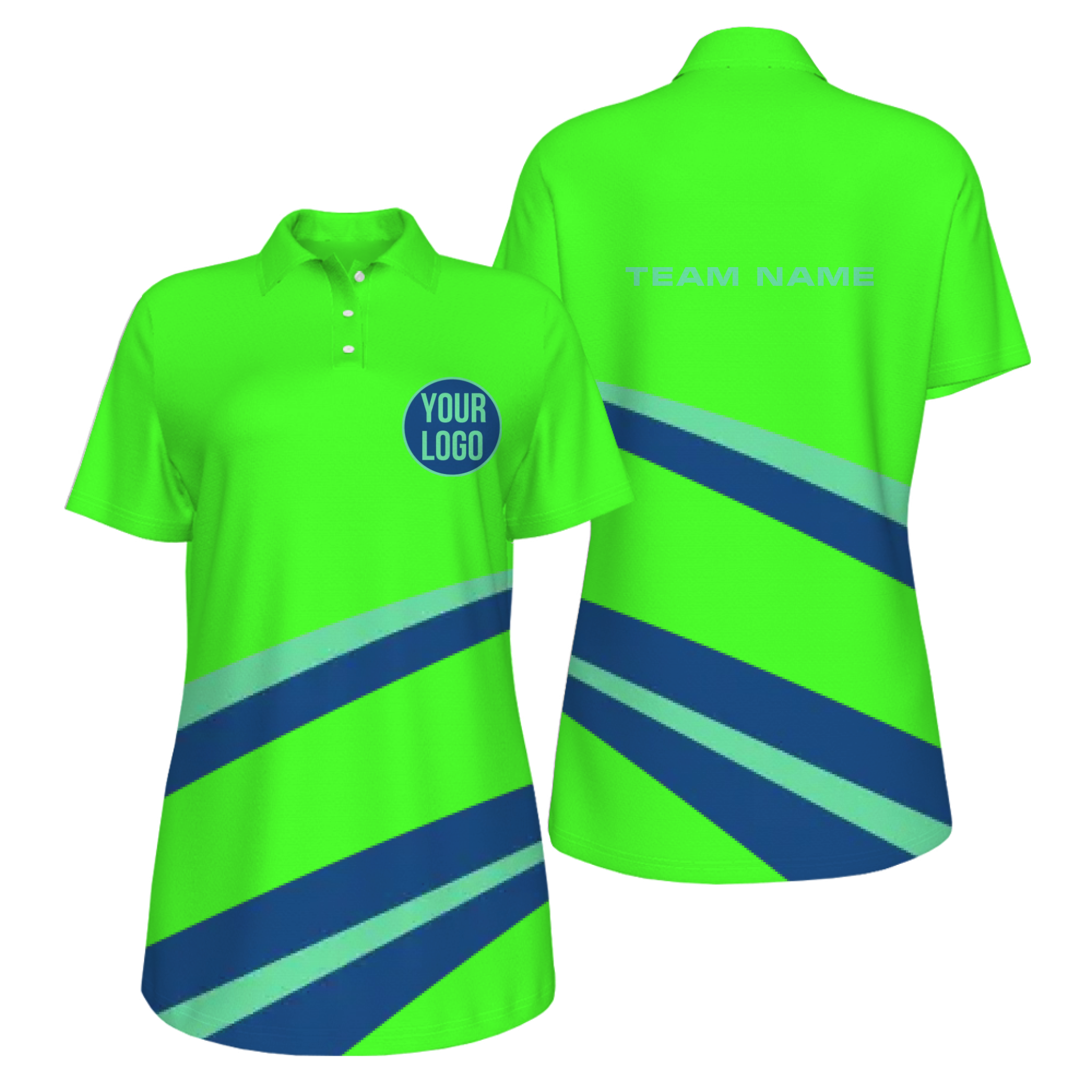 Picklewin Simple Custom UV Protection Polo Shirt For Women