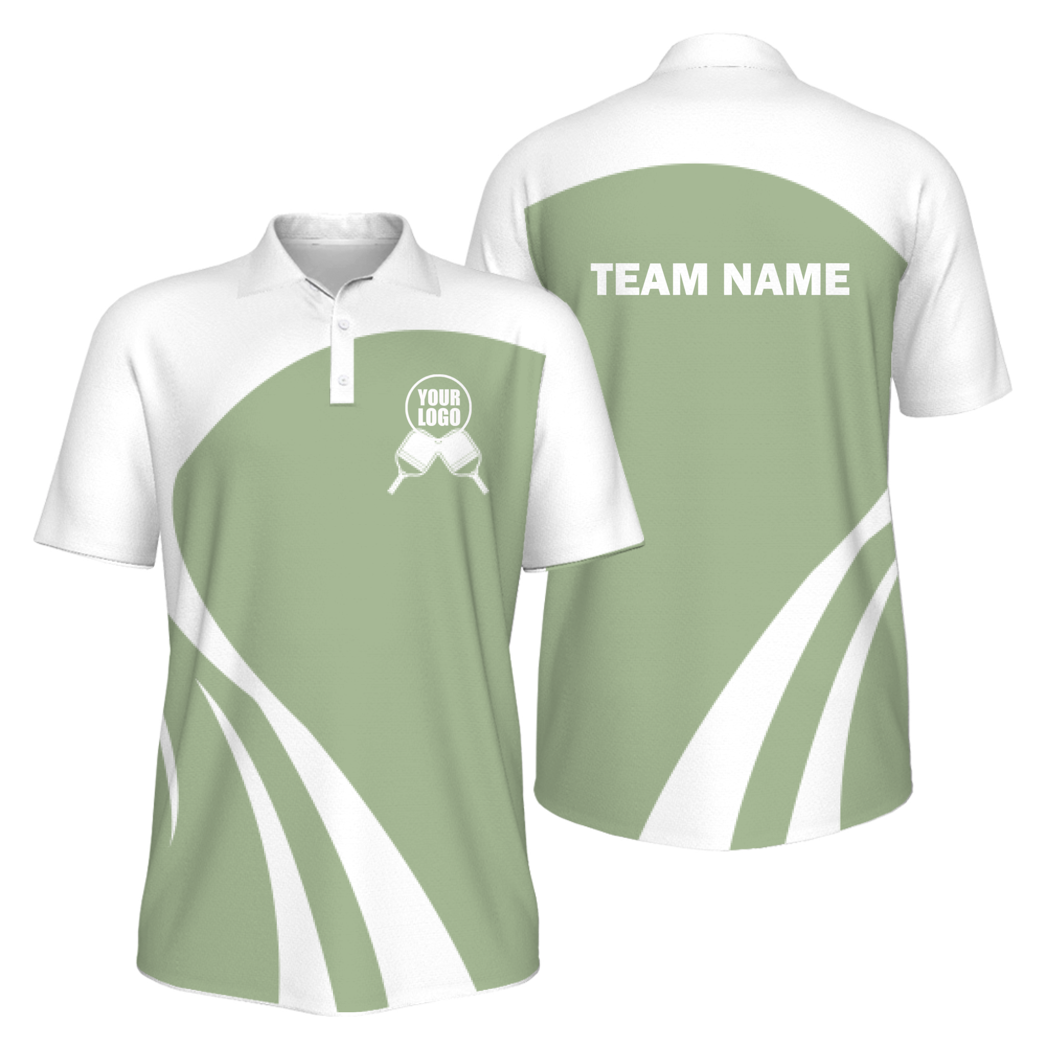 Picklewin Simple Customized Men's UV Protection Polo Shirt For Pickleball Team