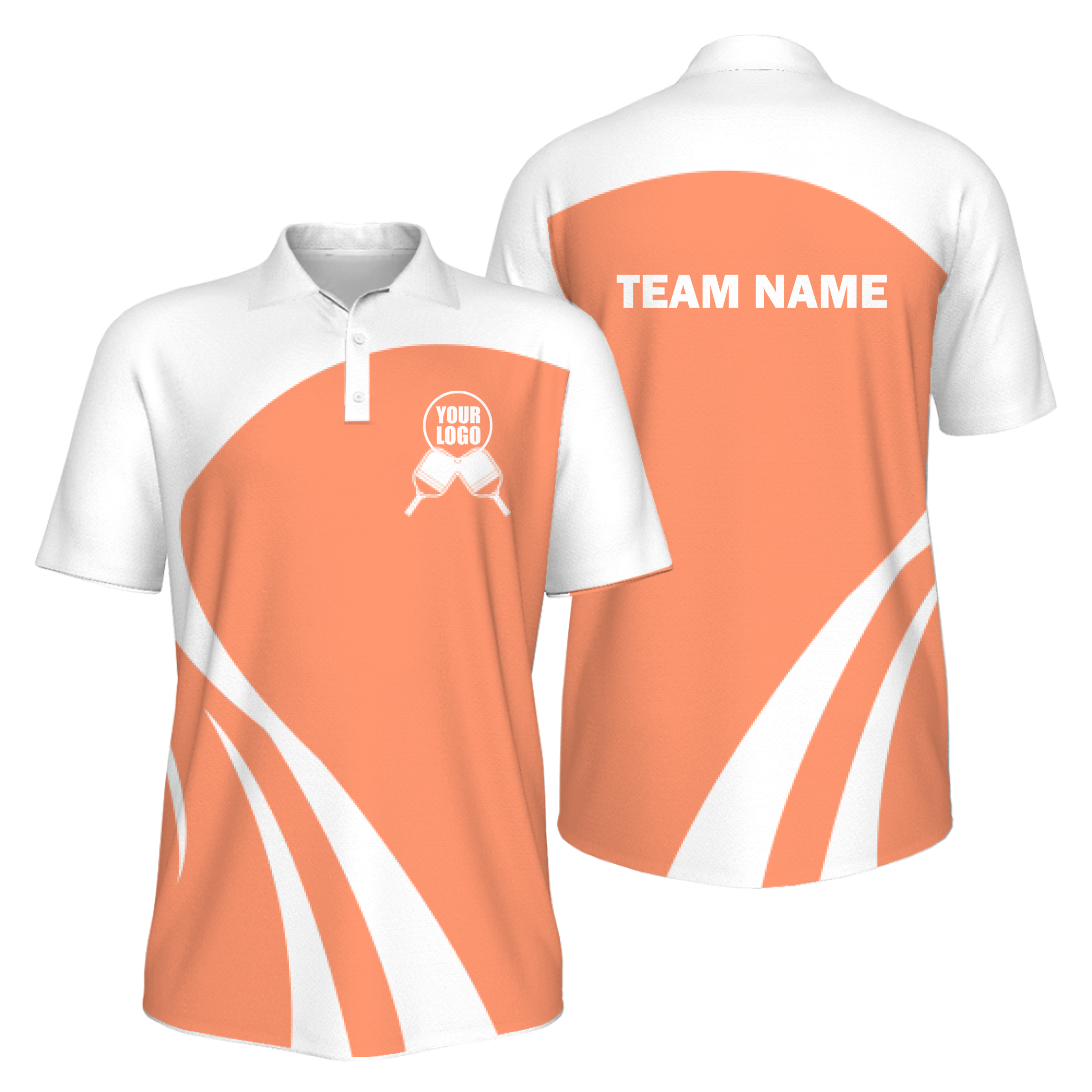 Picklewin Simple Customized Men's UV Protection Polo Shirt For Pickleball Team